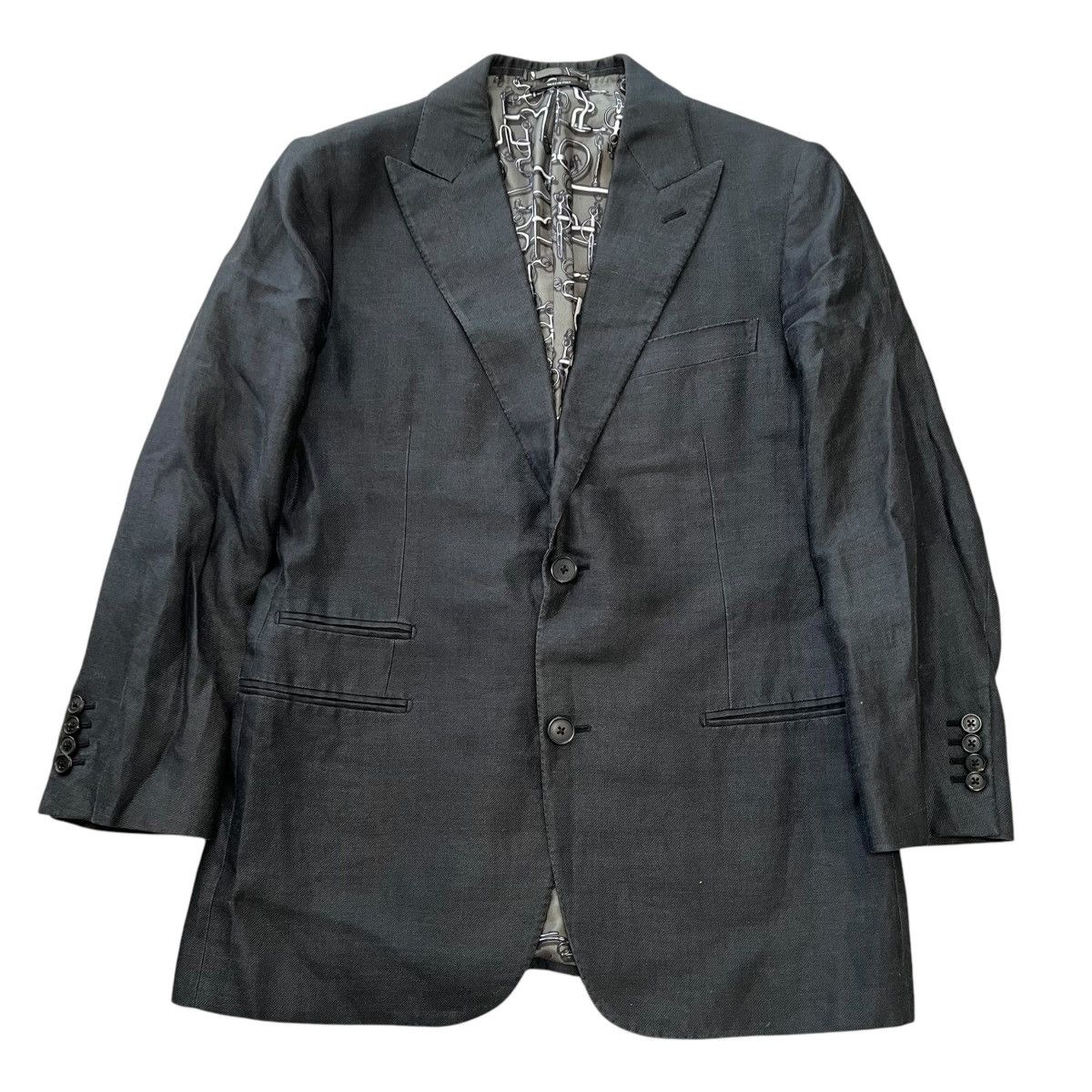 Hermes Hermès Tailored Jacket with Inner Silk Detailing Size 50S - 1 Thumbnail