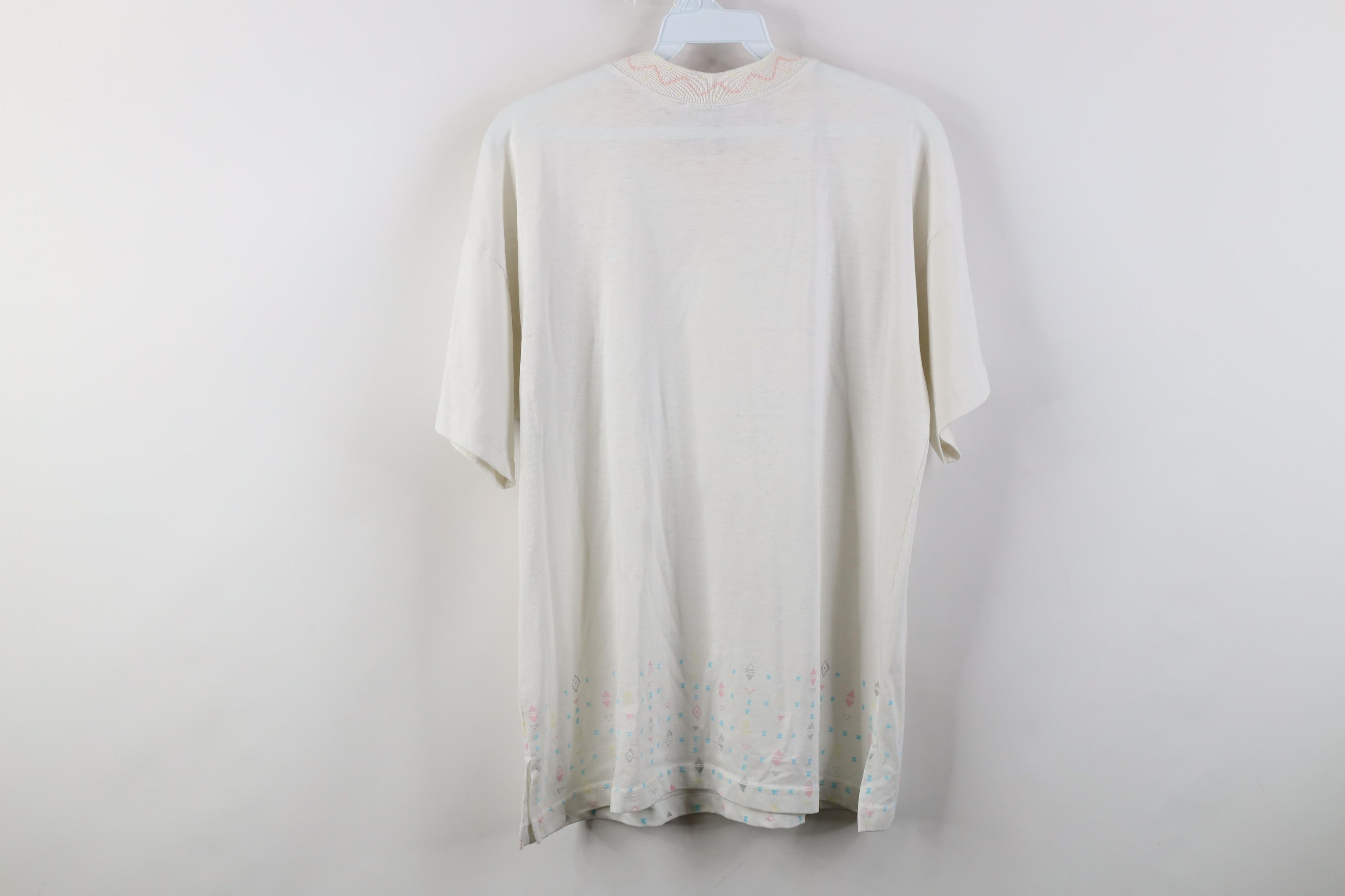 Hang Ten Vintage 70s 80s Hang Ten Surfing Southwestern Pastel T-Shirt Size M / US 6-8 / IT 42-44 - 13 Thumbnail