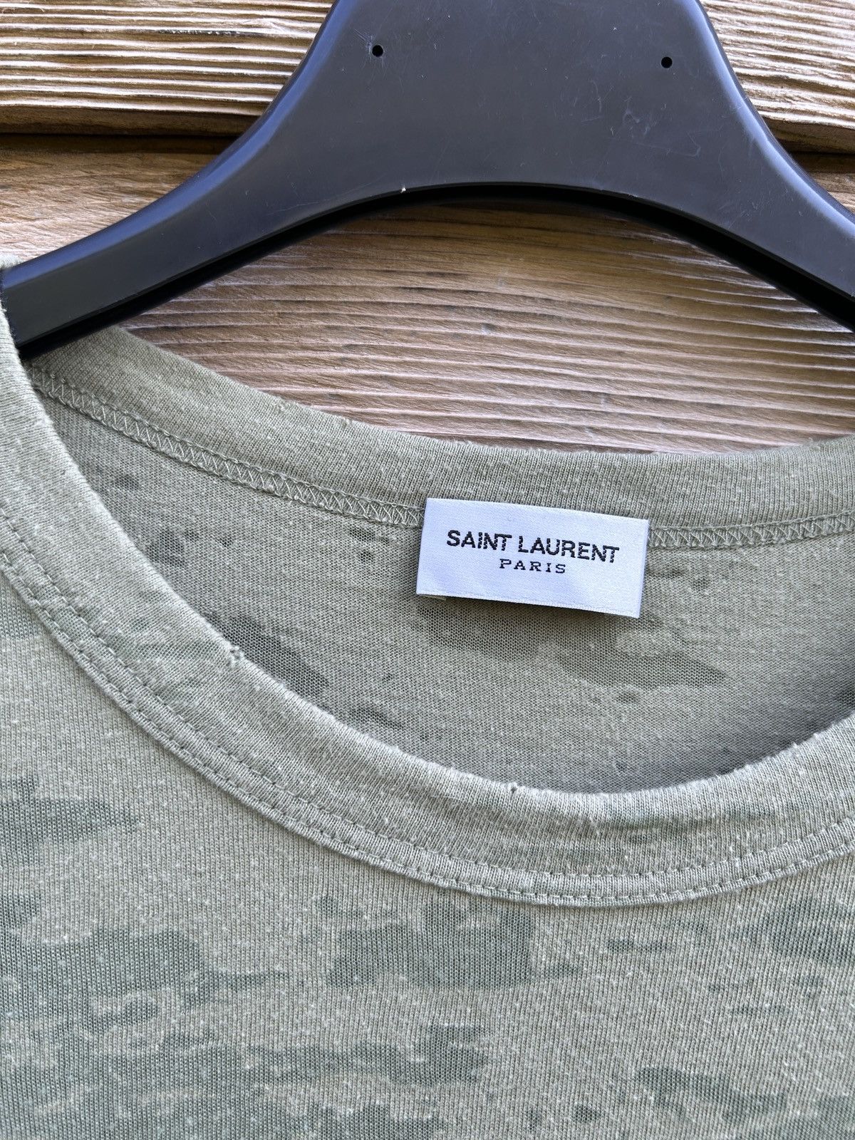 Saint Laurent Paris Saint Laurent Lightning YSL SLP Classic Logo T-Shirt Size US S / EU 44-46 / 1 - 9 Thumbnail