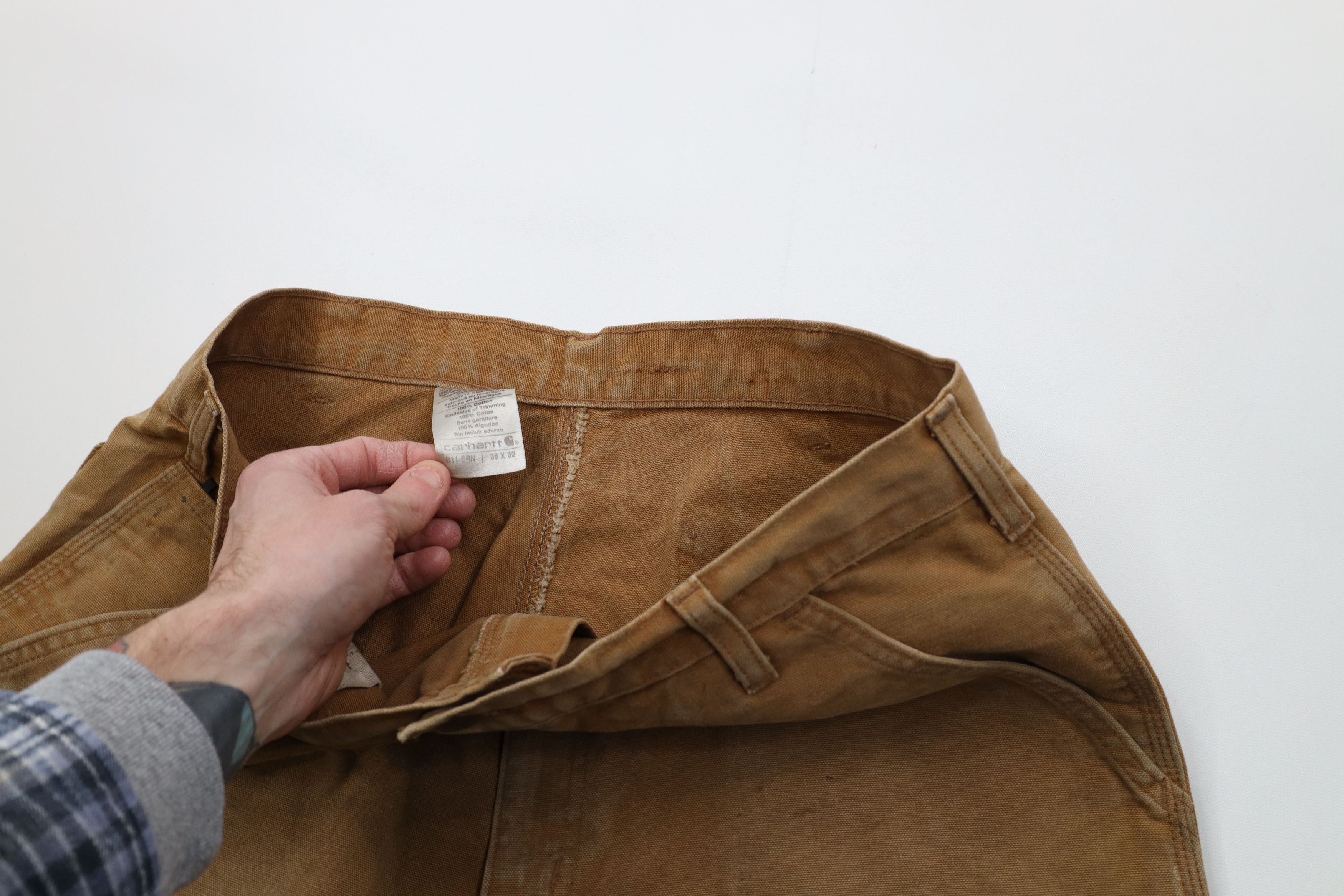 Carhartt Vintage Y2K Carhartt Wide Leg Canvas Dungaree Pants Duck Size US 36 / EU 52 - 10 Thumbnail