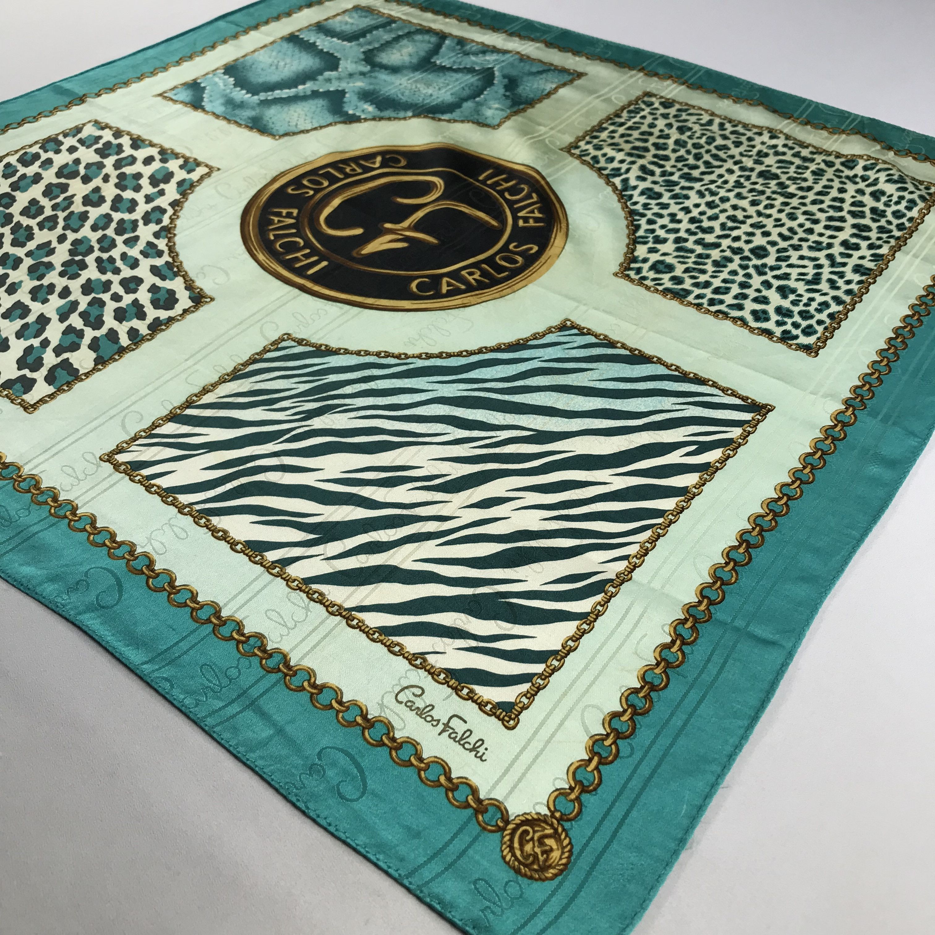 Vintage Carlos Falchi Handkerchief / Bandana / Neckerchief C724 Size ONE SIZE - 4 Thumbnail