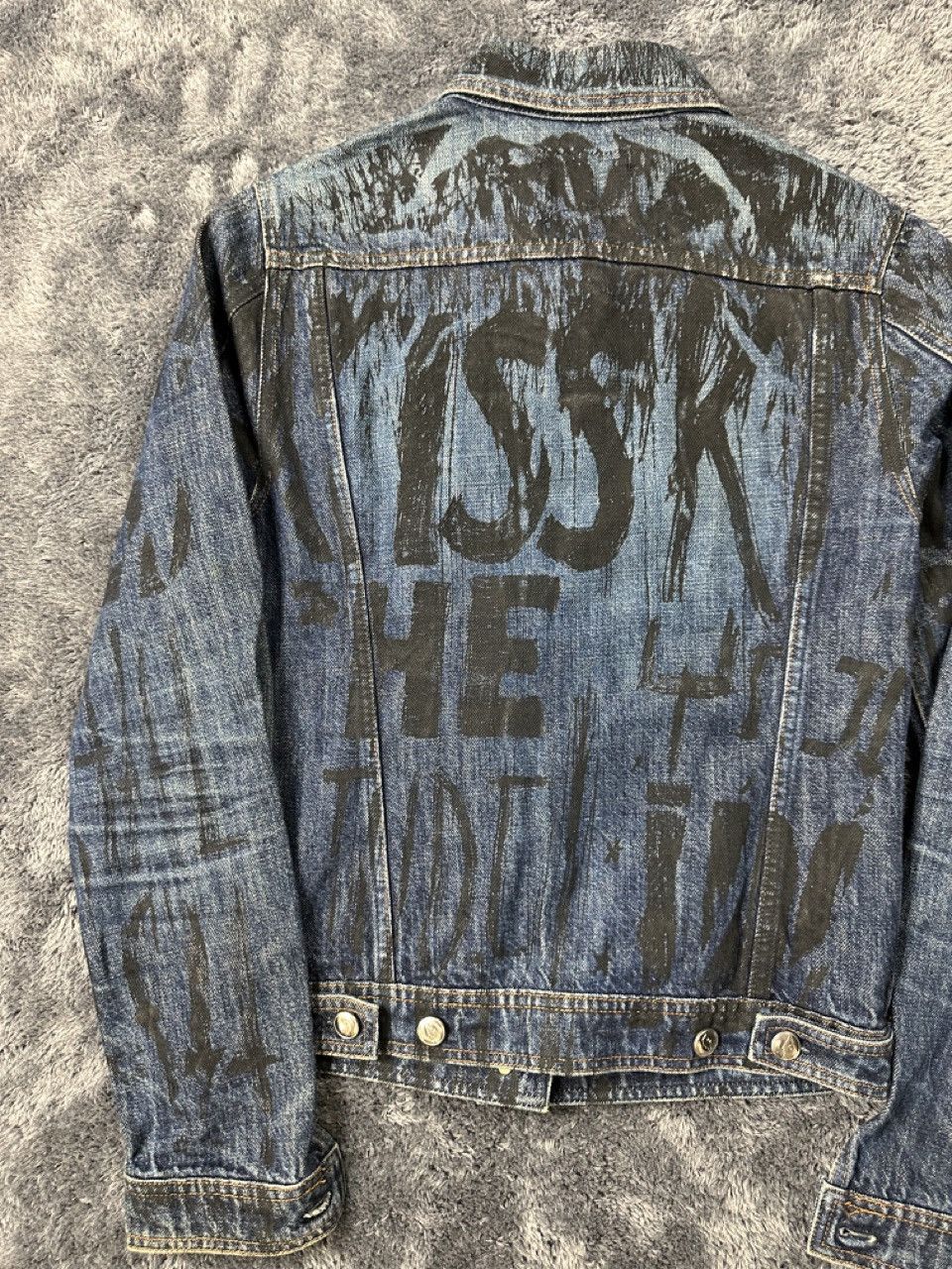 W&LT SS98 "Kiss The Future" Denim Jacket Size US S / EU 44-46 / 1 - 8 Thumbnail