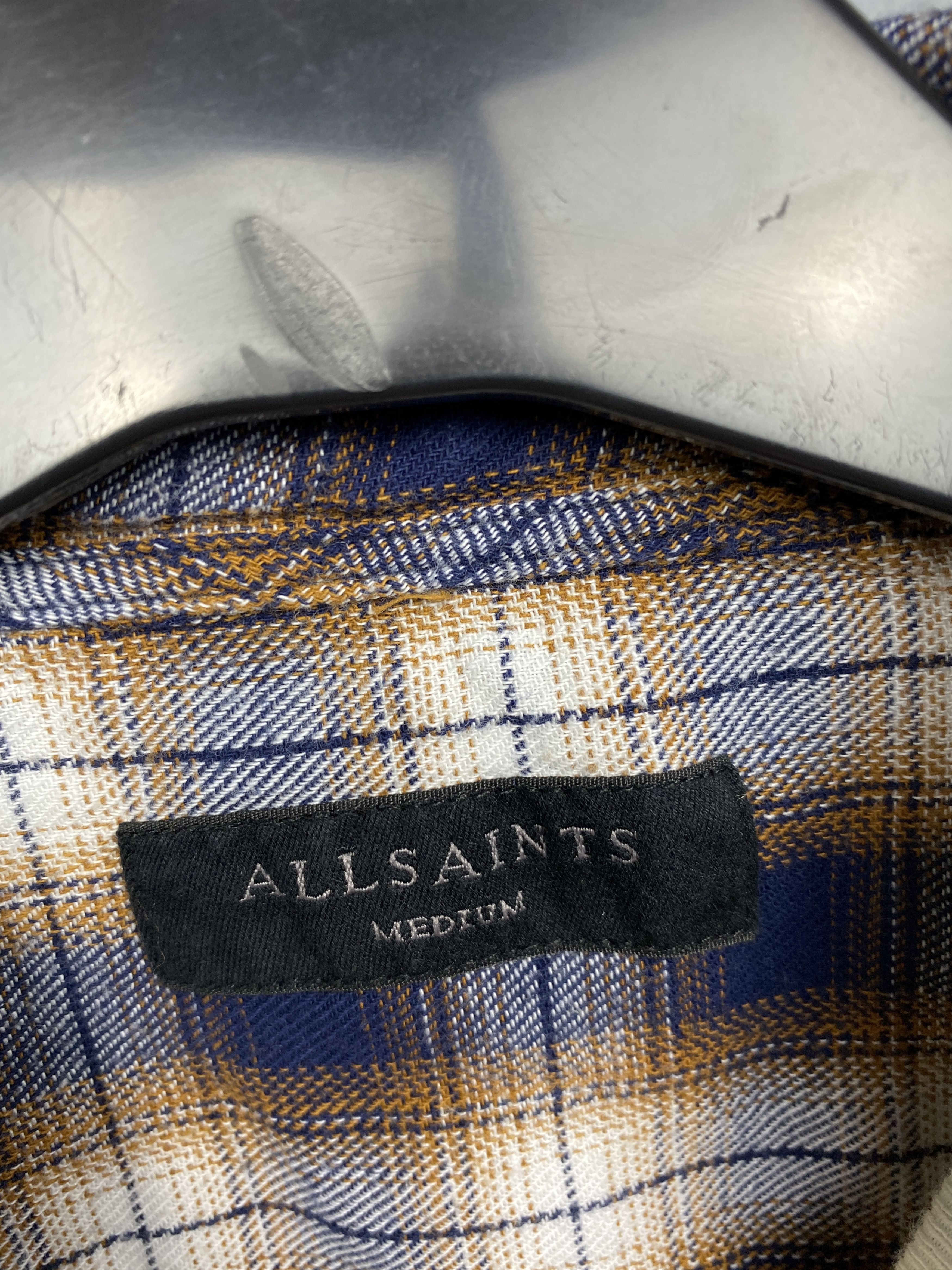 Allsaints Allsaints Amber LS Mens Flannel Plaid Shirt Y2K Size US M / EU 48-50 / 2 - 4 Thumbnail