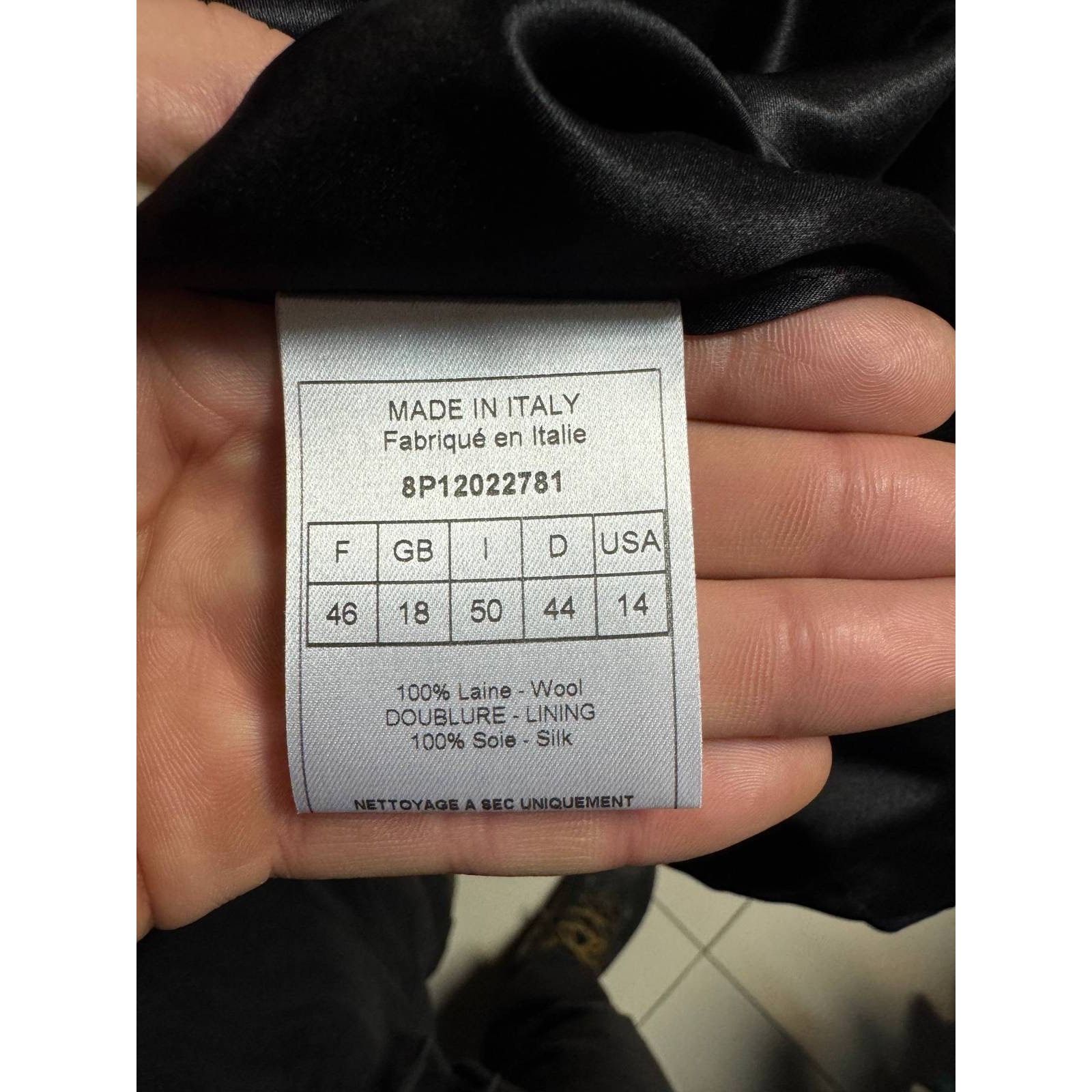 Dior Christian Dior Black Striped Wool Suit FR44 XXL Size L / US 10 / IT 46 - 6 Thumbnail