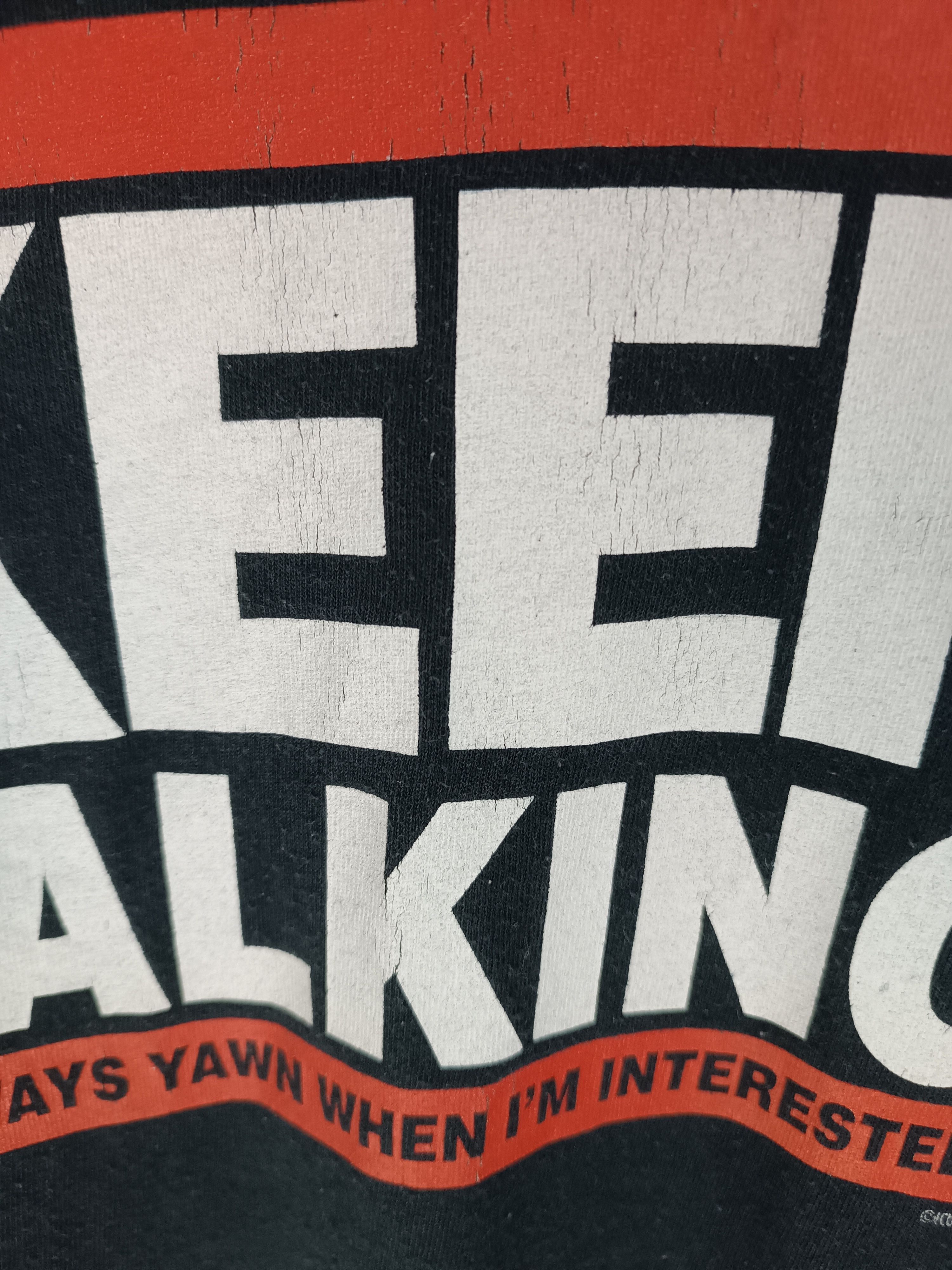 Vintage VINTAGE Y2K KEEP TALKING STATEMENTS HUMOR ADULT FUNNY TEE Size US L / EU 52-54 / 3 - 10 Thumbnail