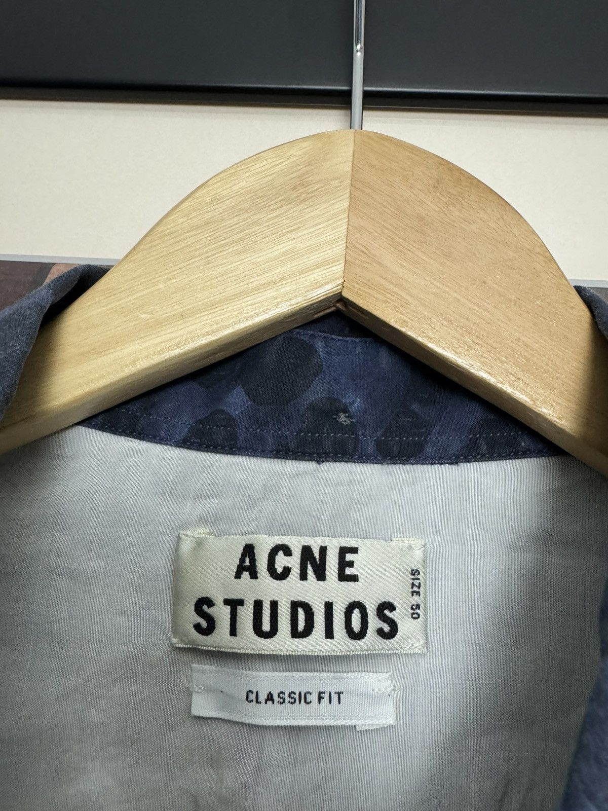 Acne Studios Acne Studios Fullprint Blue button up shirt luxury casual Size US M / EU 48-50 / 2 - 4 Thumbnail