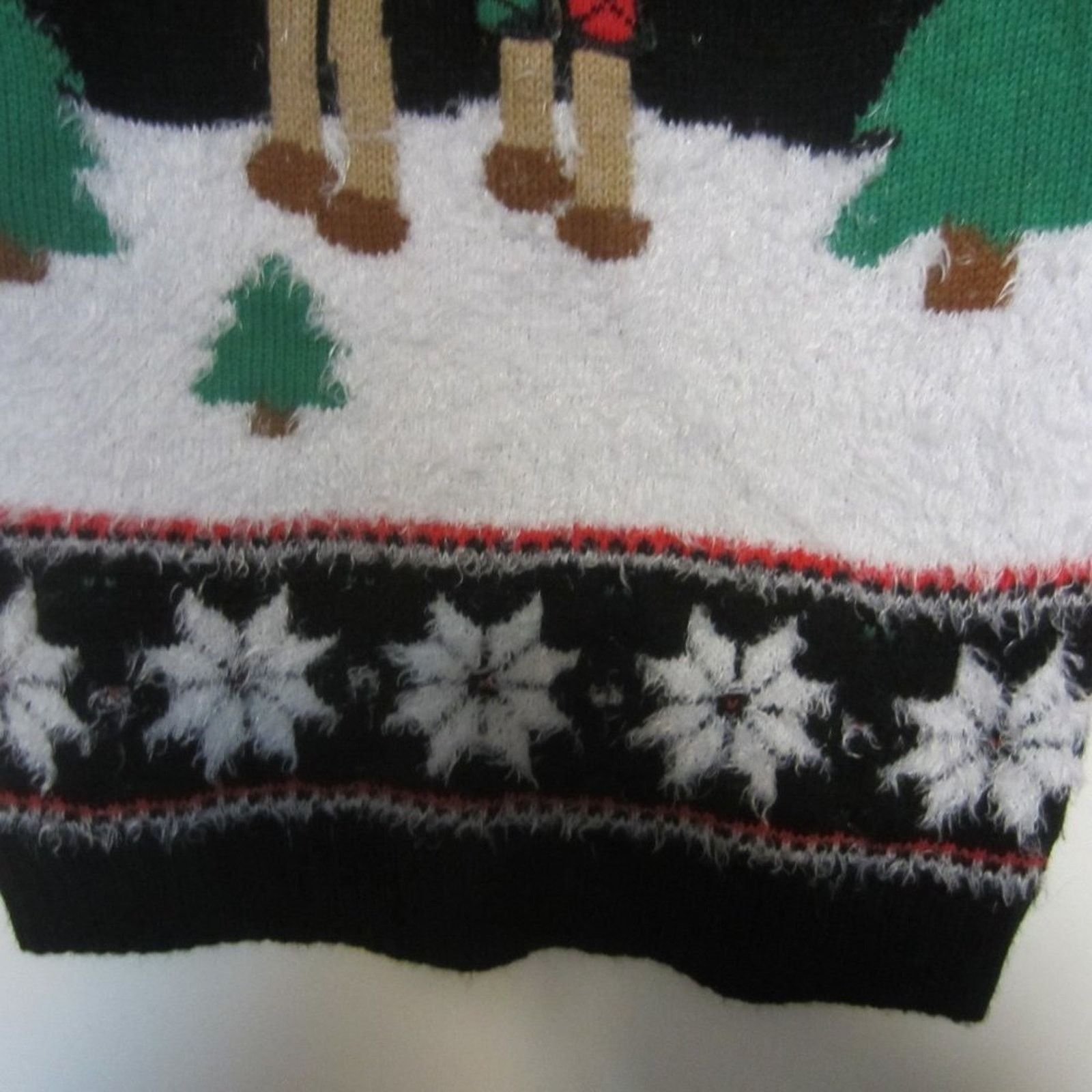 Other Ugly Christmas Sweater Dress Black Red Rudolph Reindeer Size S / US 4 / IT 40 - 6 Thumbnail