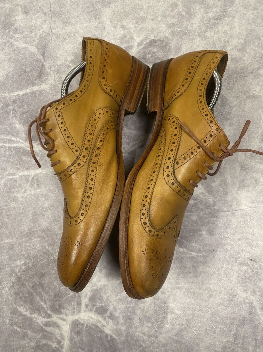 Grenson Grenson Dylan Wing Tip Oxford Brogue Leather Shoes Size: 46 Size US 13 / EU 46 - 5 Thumbnail