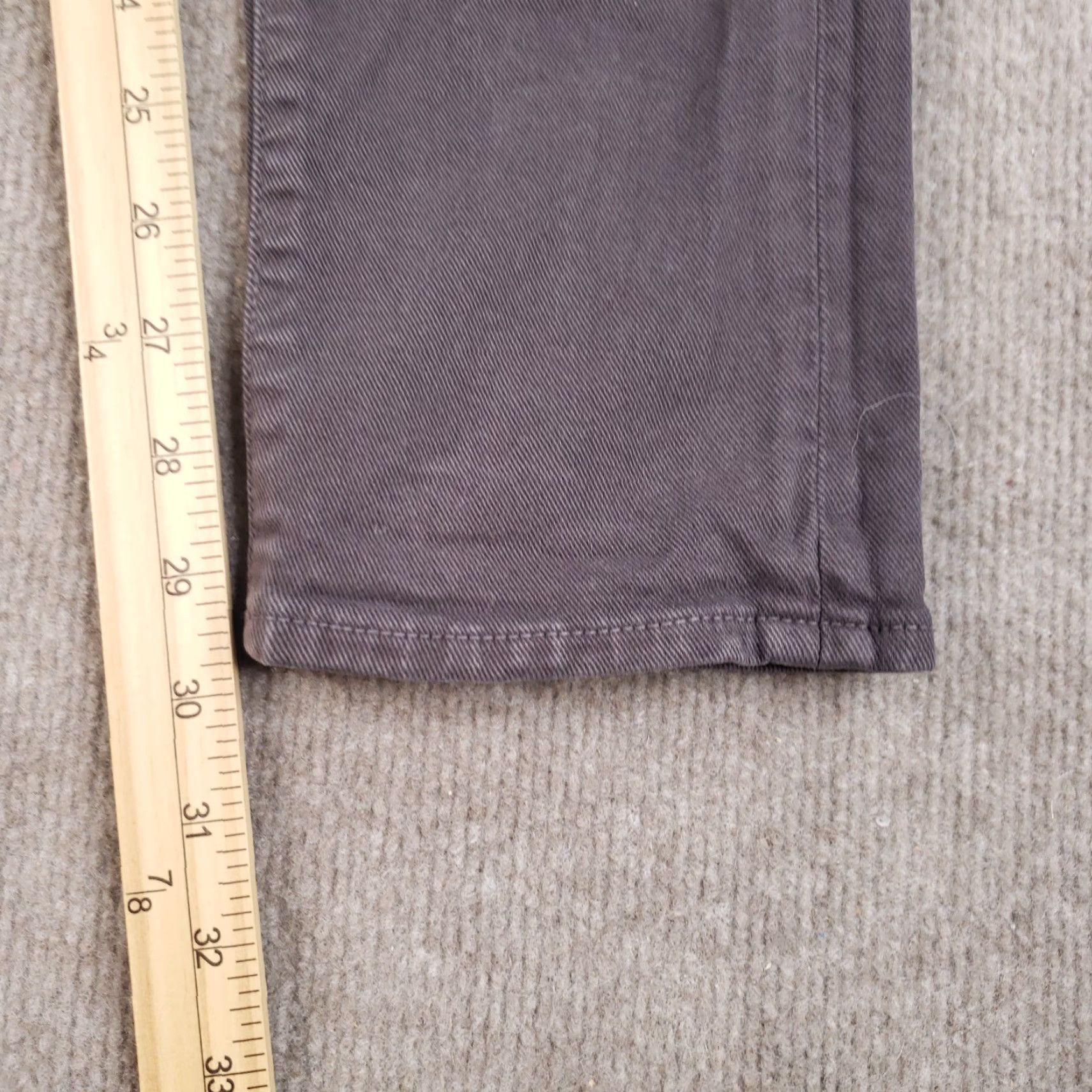 Paige VINTAGE Paige Skinny Jeans Womens Low Rise 29x30 Gray Denim Stretch 90s Casual Womens Size 29" - 3 Thumbnail