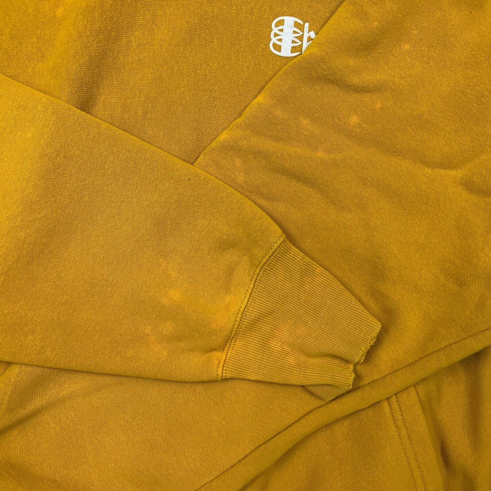 Champion × Vintage Champion Hoodie Medium Yellow Reverse Weave Script Hooded Size US M / EU 48-50 / 2 - 3 Thumbnail