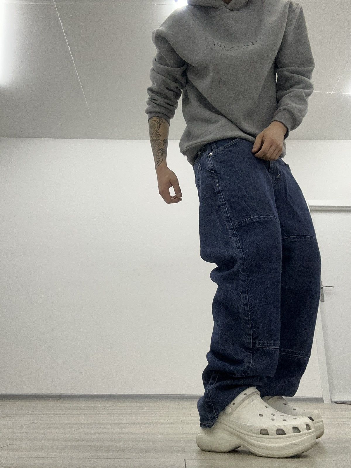 Hysteric Glamour Baggy Loose Double Knee Hysteric Glamour Y2K Jeans Size US 32 / EU 48 - 2 Thumbnail