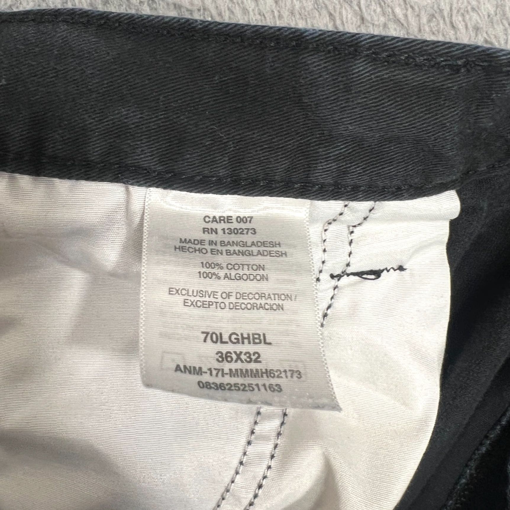 Wrangler Wrangler Cargo Pants Mens 36x32 Black Relaxed Fit Utility Chino Skater Pants Size US 36 / EU 52 - 7 Thumbnail