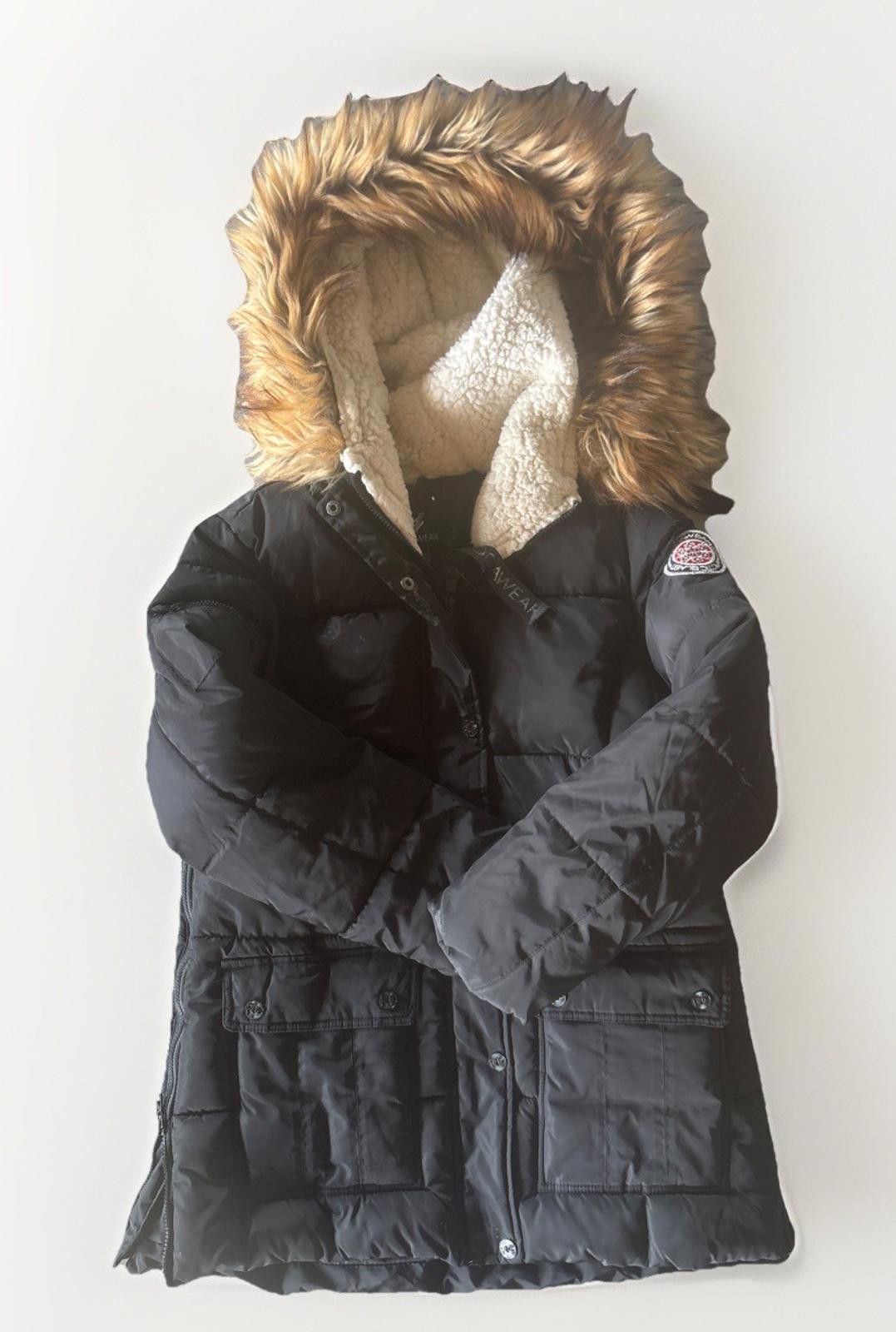 Rocawear Roca Wear Y2K Authentic Hooded Embroidered Puffer Coat Fur Size L / US 10 / IT 46 - 1 Thumbnail