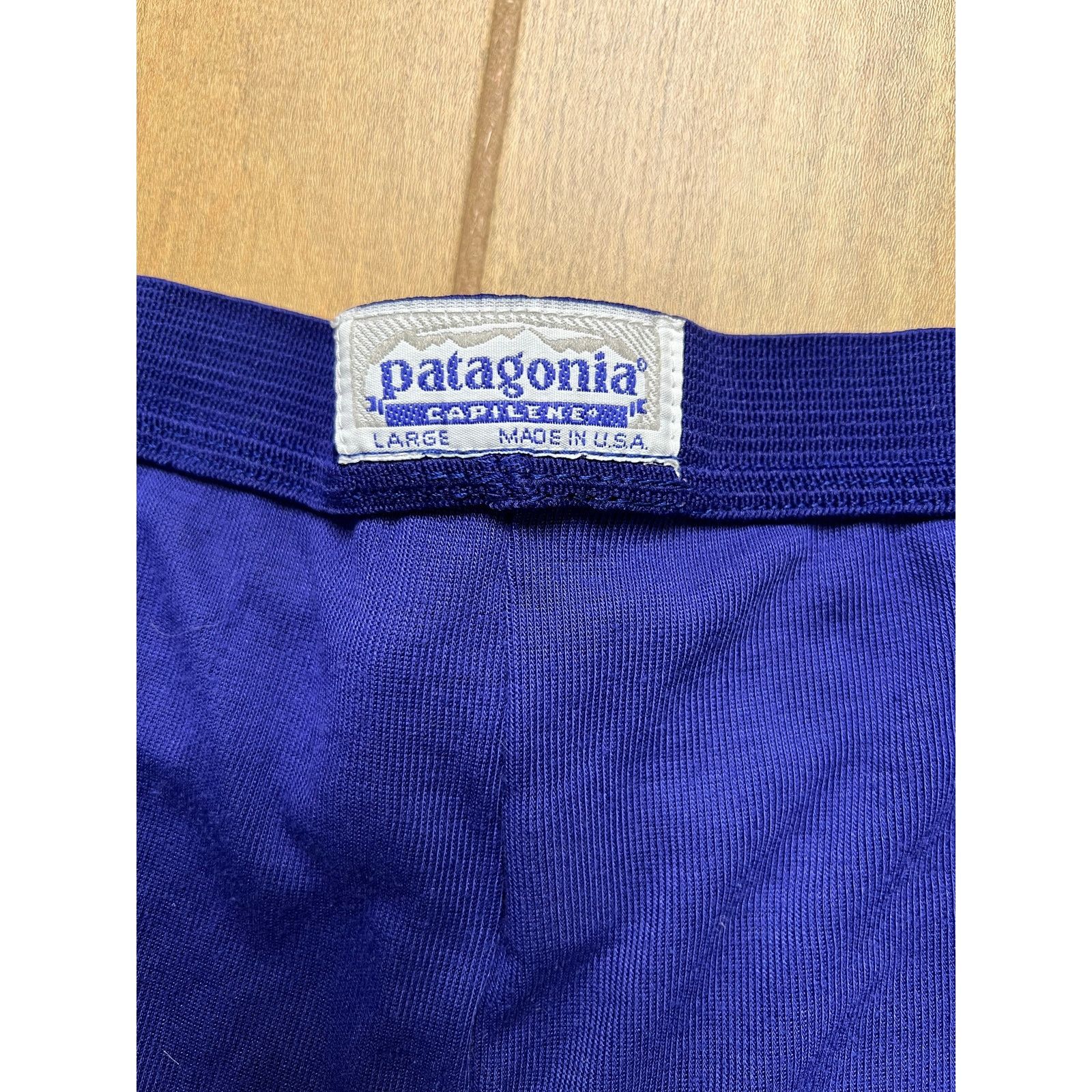 Patagonia Vintage Blue Patagonia Capilene Base Layer Bottom Mens S/M Size US 30 / EU 46 - 2 Thumbnail