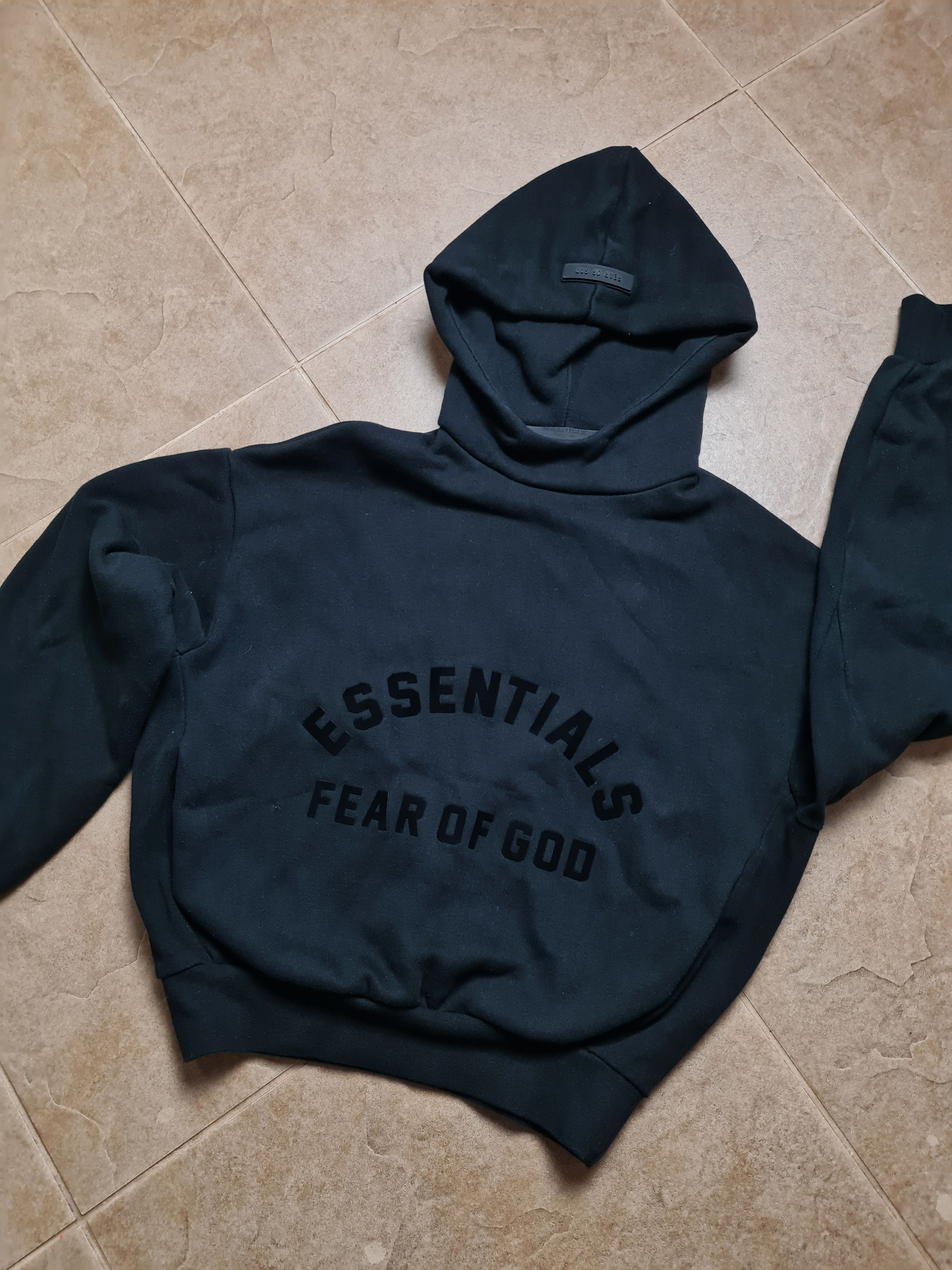 Essentials Womens Essential Fear Of God Pullover Jet Black Hoodie Size XS / US 0-2 / IT 36-38 - 9 Thumbnail