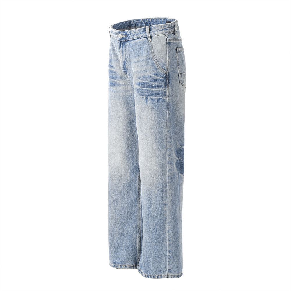Japanese Brand Punk casual retro American distressed washed loose jeans Size US 32 / EU 48 - 2 Thumbnail