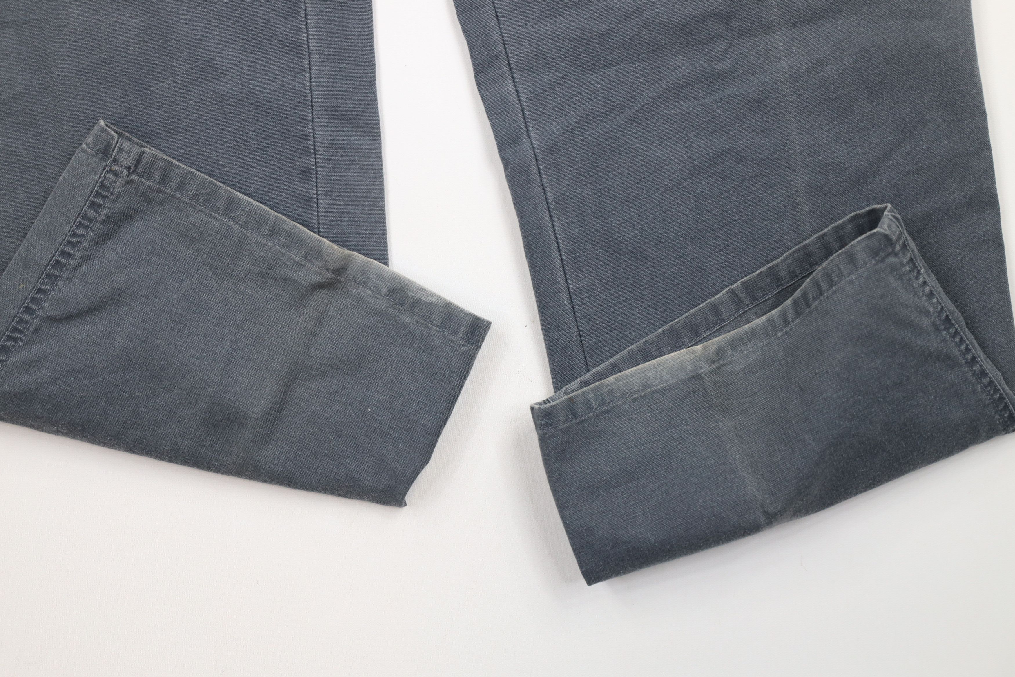 Vintage Vintage 90s Streetwear Pleated Wide Leg Canvas Pants Size US 38 / EU 54 - 5 Thumbnail