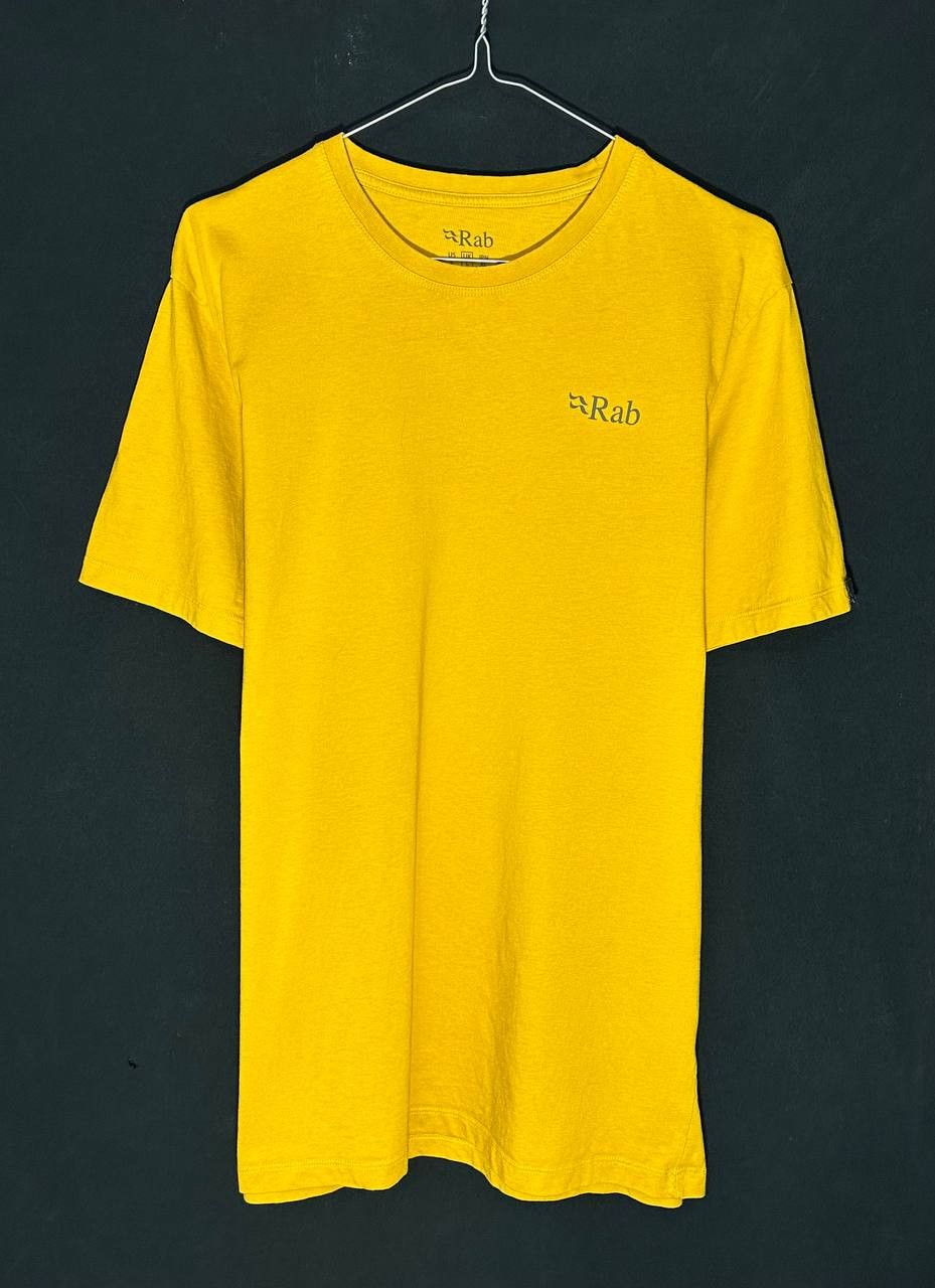 Rab × The Mountain RAB Stance Mountain Peak mustard T-Shirt Sahara Camping Hike Size US L / EU 52-54 / 3 - 2 Thumbnail
