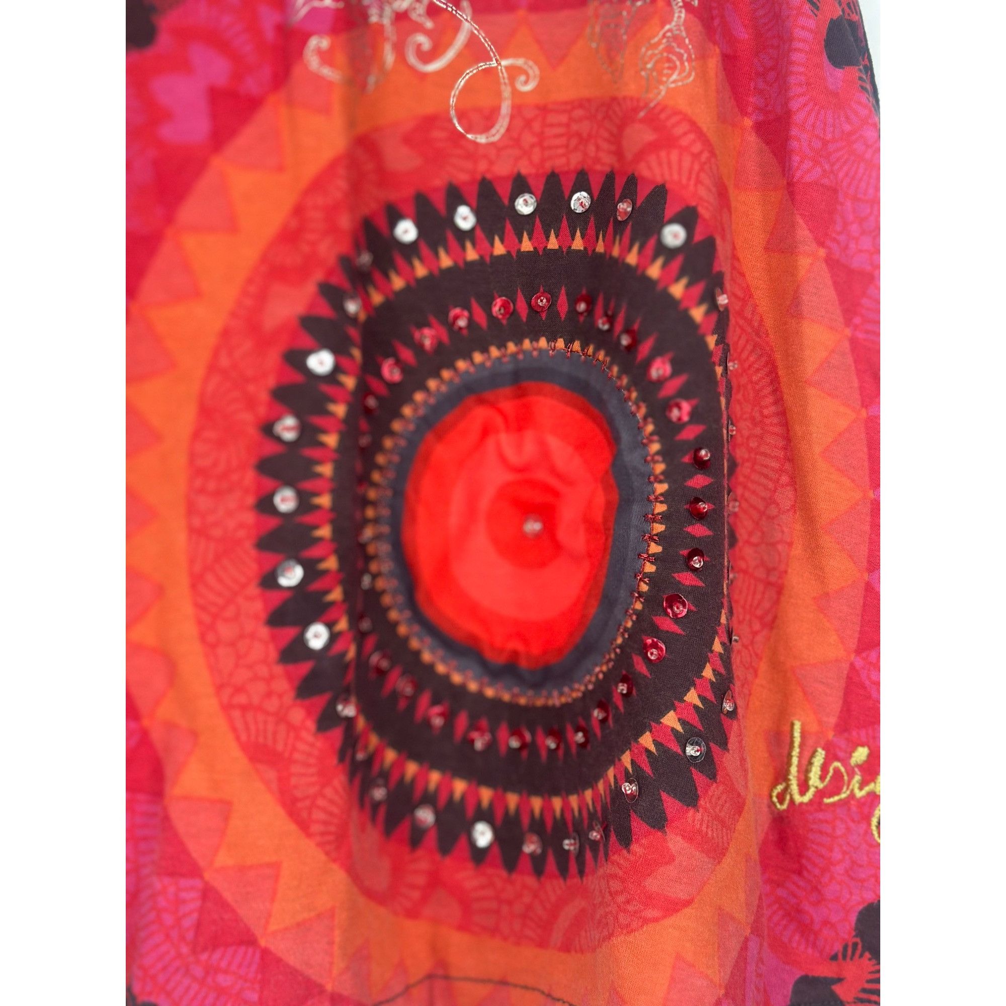 Desigual Desigual Multicolored A-line Skirt Mandala Print Size M Size 36" / US 14 / IT 50 - 4 Thumbnail