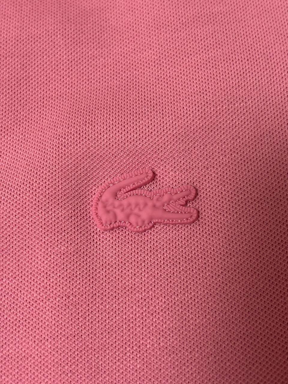 Lacoste Lacoste Slim Fit Polo – Pink / Red Collar Logo Size US XXL / EU 58 / 5 - 5 Thumbnail