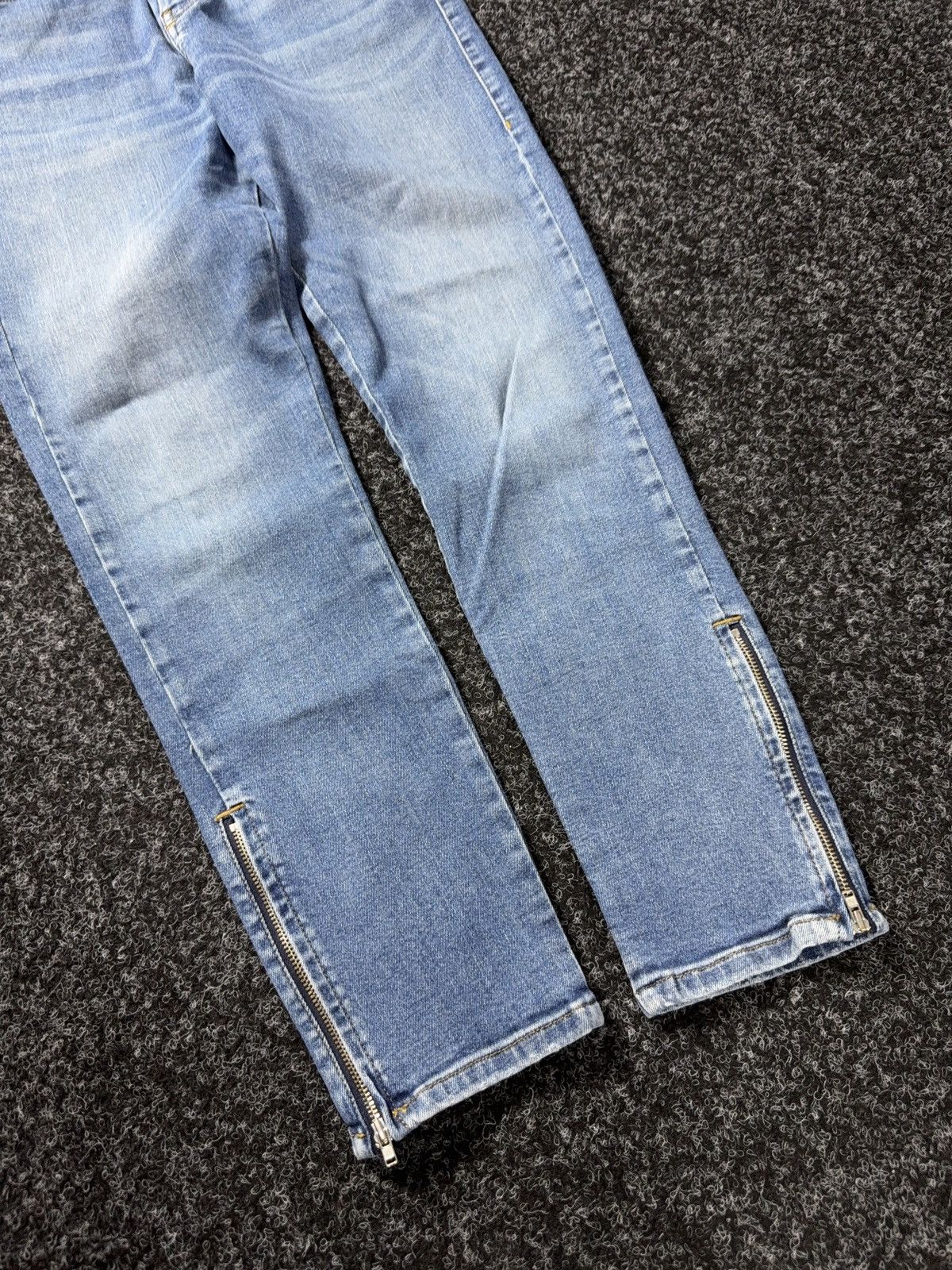 Diesel Luxury 00s Diesel Slandy-Zip Super Skinny Zip Jeans Punk Y2K Size 31" - 5 Thumbnail