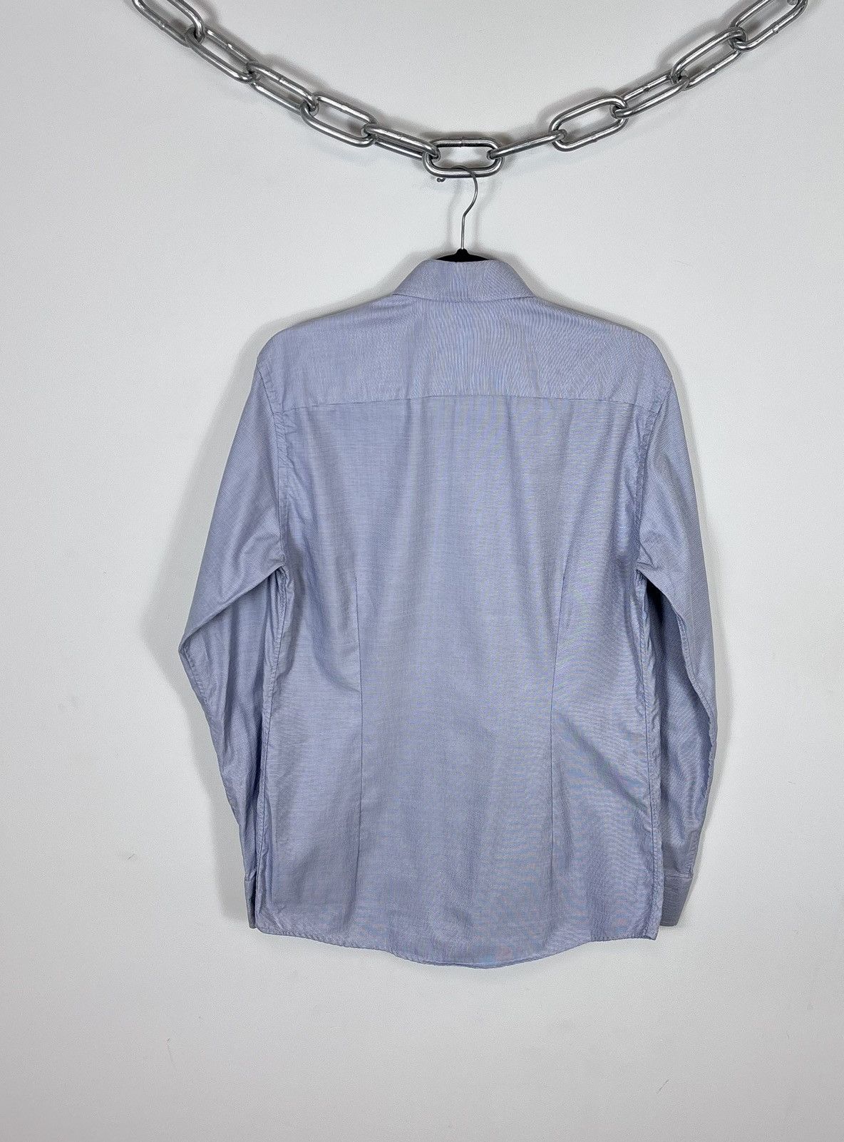Eton Eton Men’s Slim Fit Light Blue Button Up Dress Shirt Size US M / EU 48-50 / 2 - 14 Thumbnail