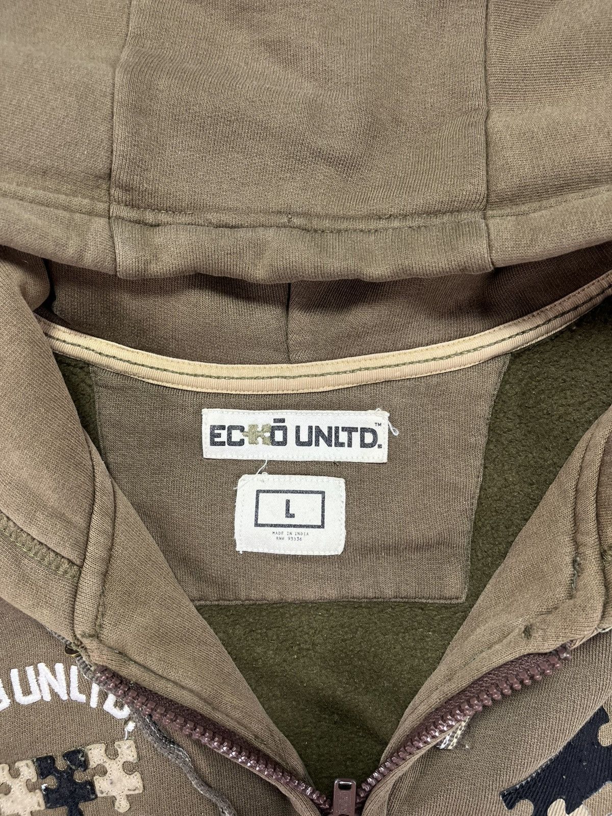 Ecko Unltd. Ecko Unltd. Puzzle Logo Baggy Zip Hoodie L XL Rare Size US L / EU 52-54 / 3 - 13 Thumbnail