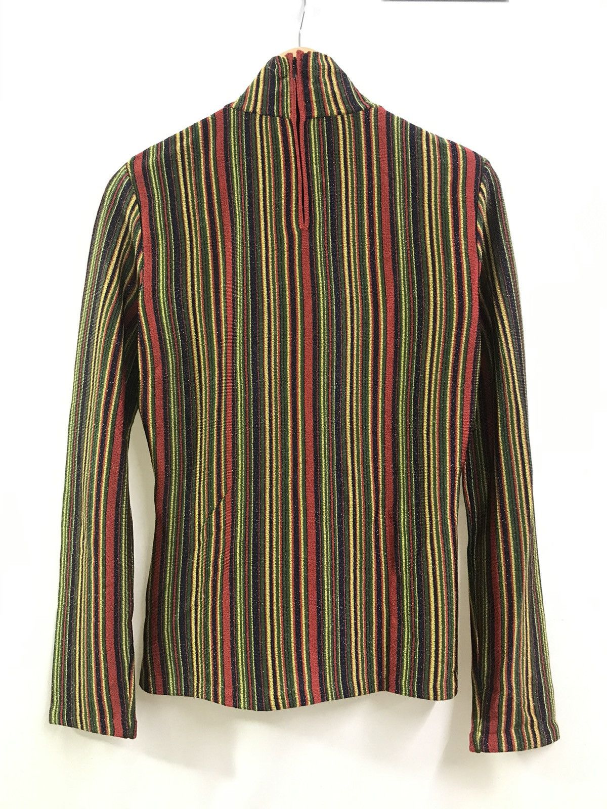 Other Lurex Glitter Striped Turtleneck Top Size S / US 4 / IT 40 - 2 Thumbnail