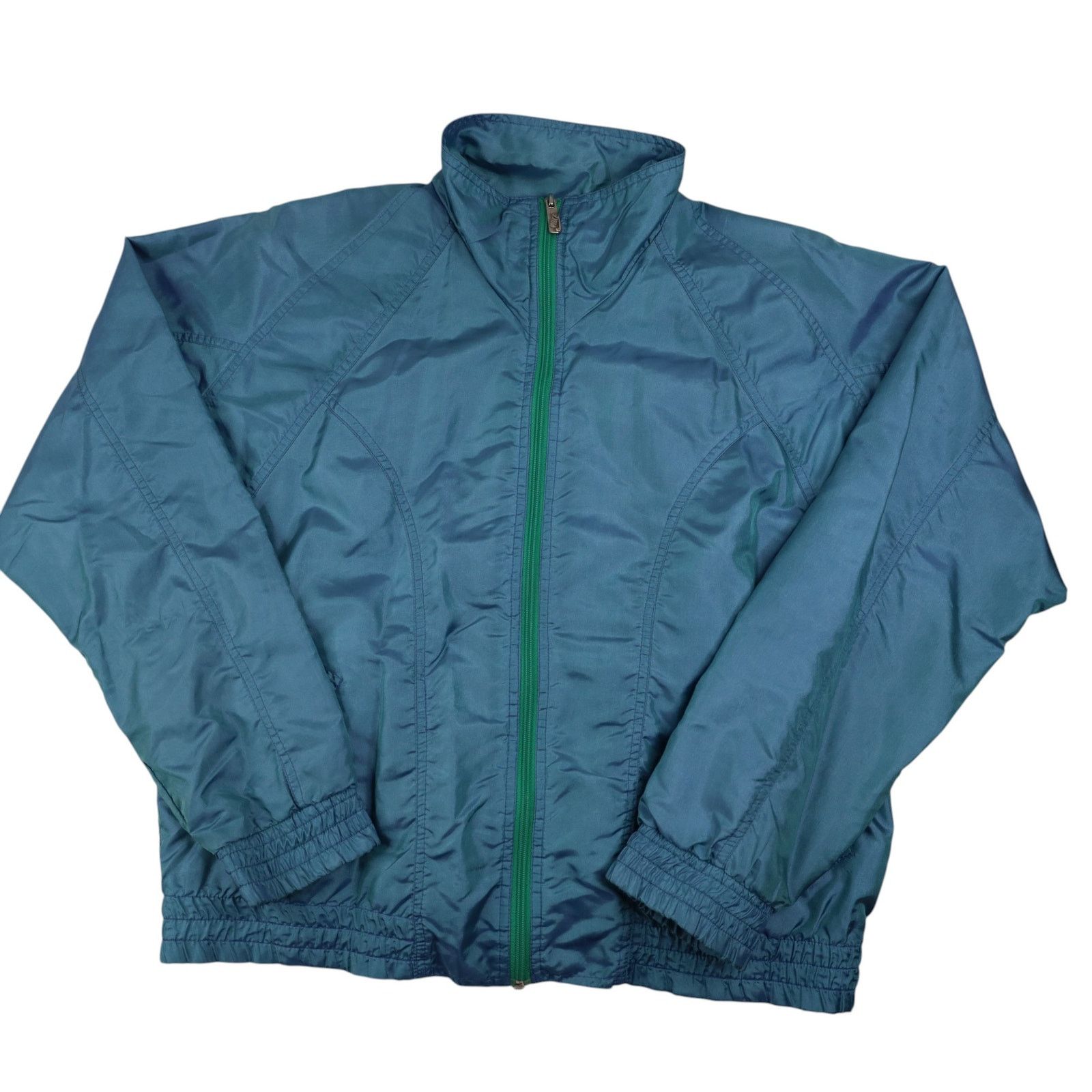 Nike Vintage 90s Nike Iridescent Windbreaker Jacket Size US M / EU 48-50 / 2 - 1 Thumbnail
