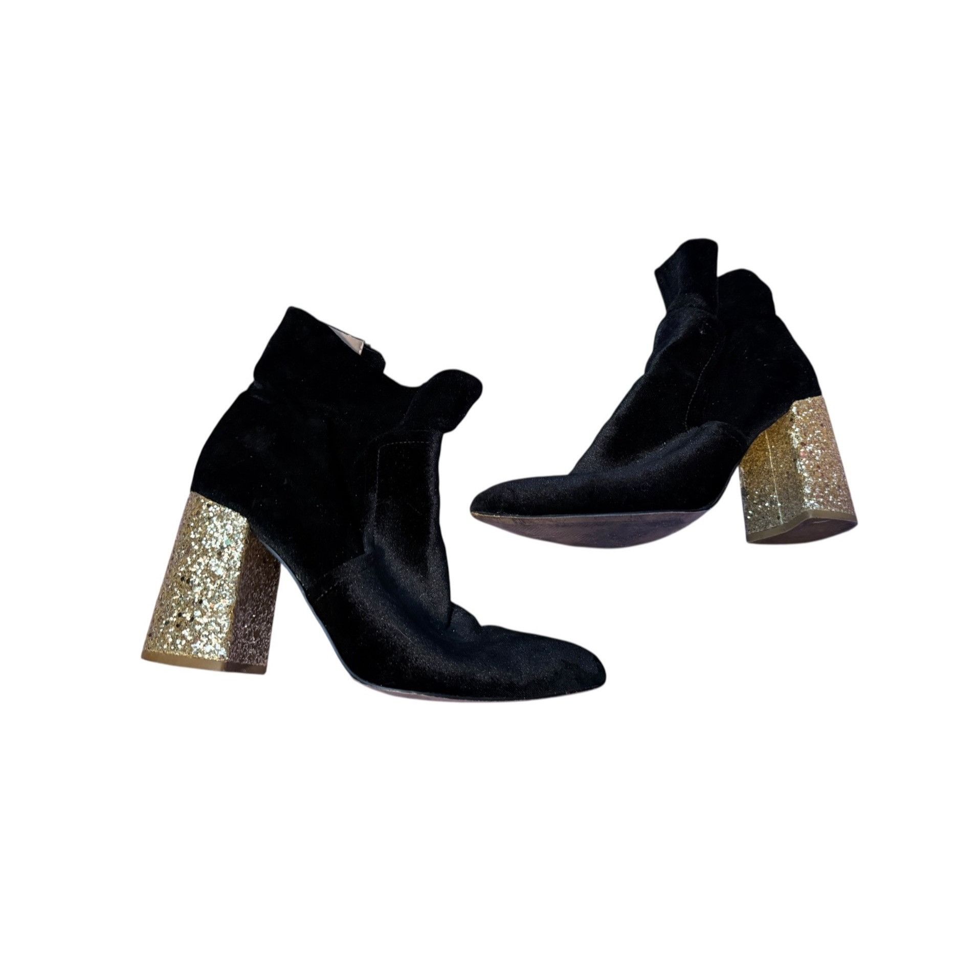 Betsey Johnson Betsey Johnson “Kacey” Velvet Ankle Booties – Size 9.5 Size US 9.5 / IT 39.5 - 2 Thumbnail