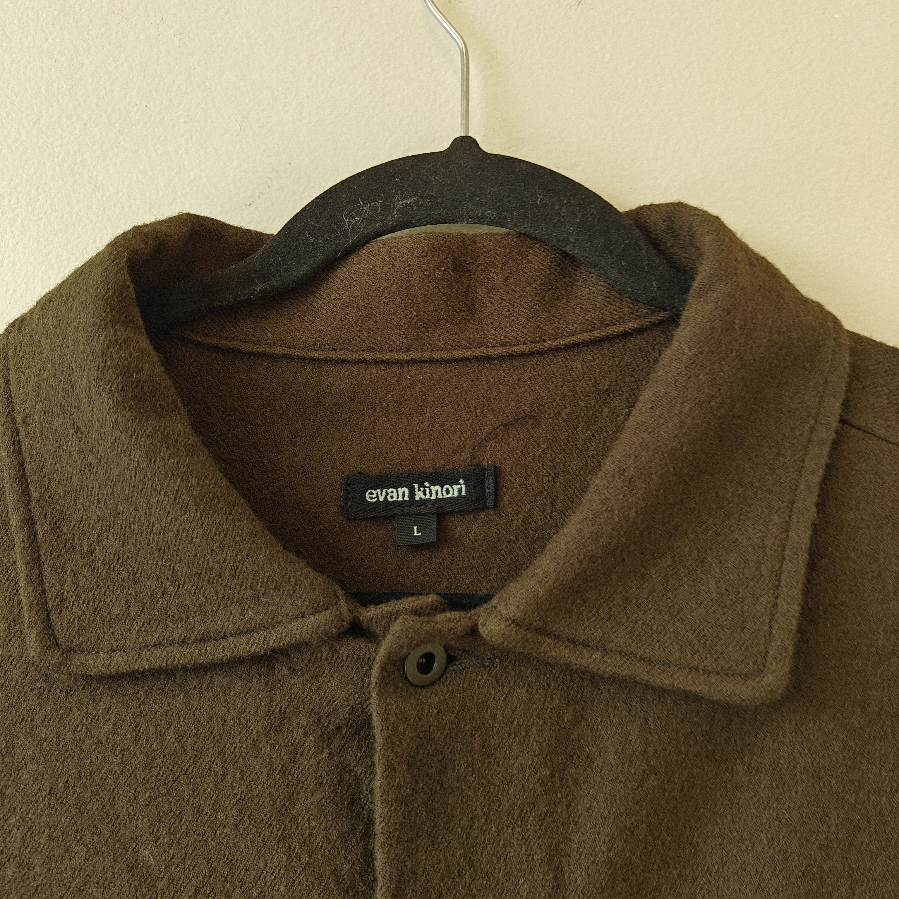 Lnwot Brown Wool Two Pocket Shirt Jacket Usa Made, Men's — image 2 of 6