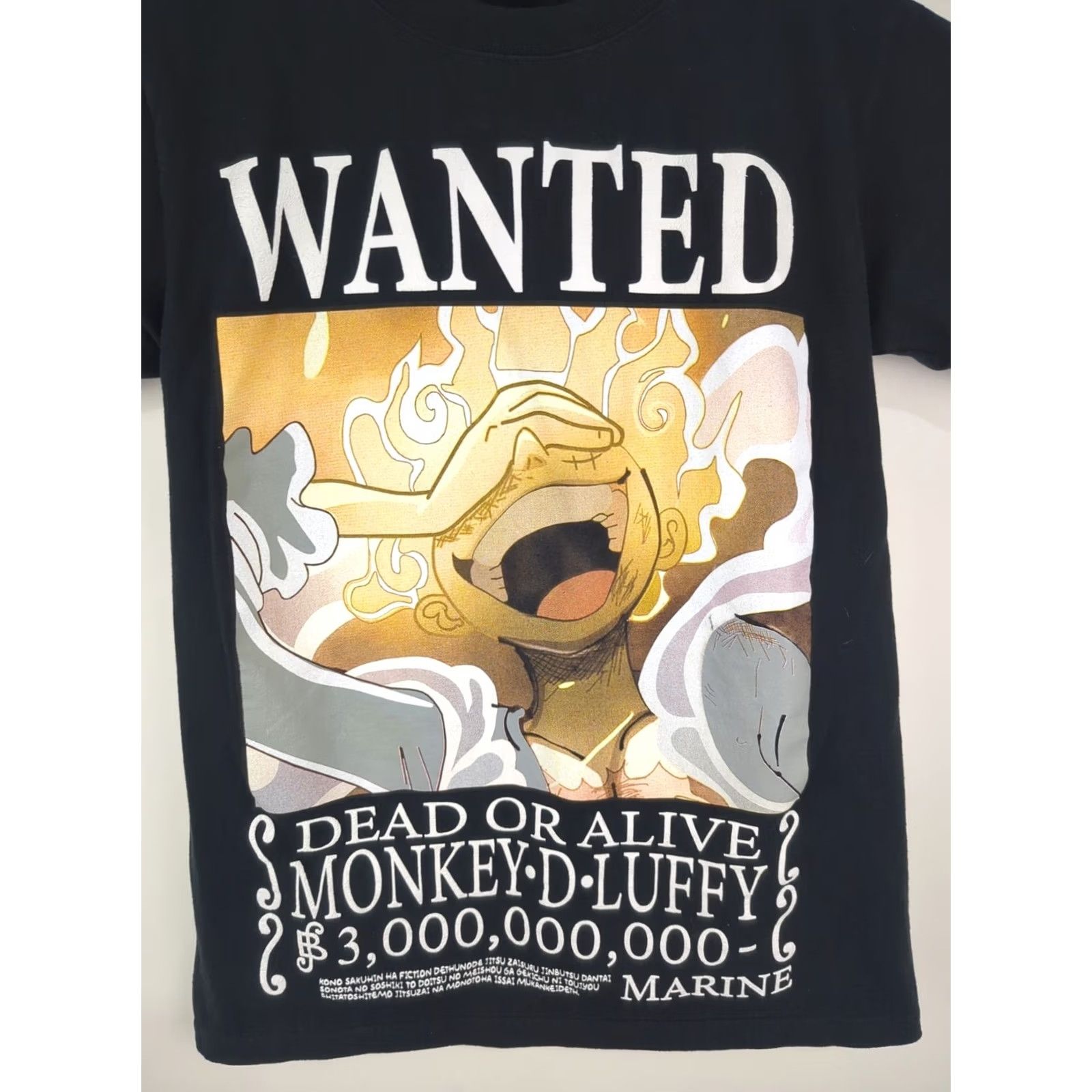 Vintage Vintage One Piece Wanted Monkey D Luffy Shirt Rock Star JG Puff Print Rare Size US S / EU 44-46 / 1 - 2 Thumbnail