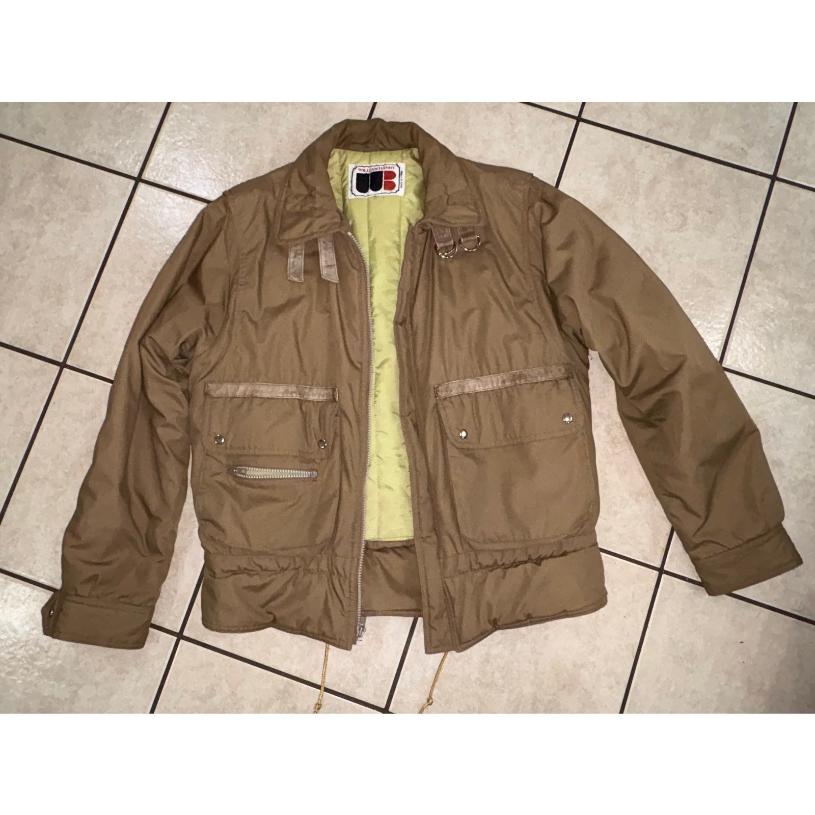 Vintage Vintage William Barry bomber medium Korea beige jacket Size US M / EU 48-50 / 2 - 1 Thumbnail
