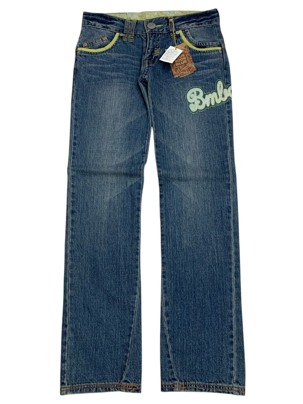 Blue Blue Japan × Japanese Brand Blue Moon Blue Japan Heavy Stiching Buckle Back Surf Style Size US 29 - 2 Thumbnail
