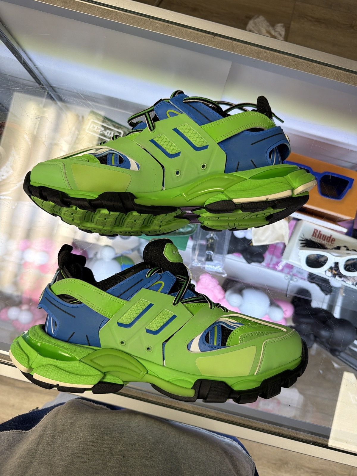 Balenciaga Balenciaga track trained blue green Size US 8 / EU 41 - 3 Thumbnail