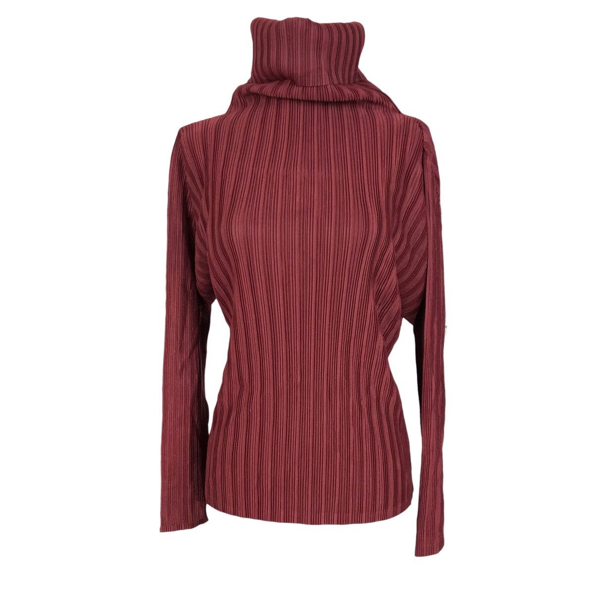 Issey Miyake Vintage Pleats Please Issey Miyake Turtleneck Pleated Top Size S / US 4 / IT 40 - 3 Thumbnail