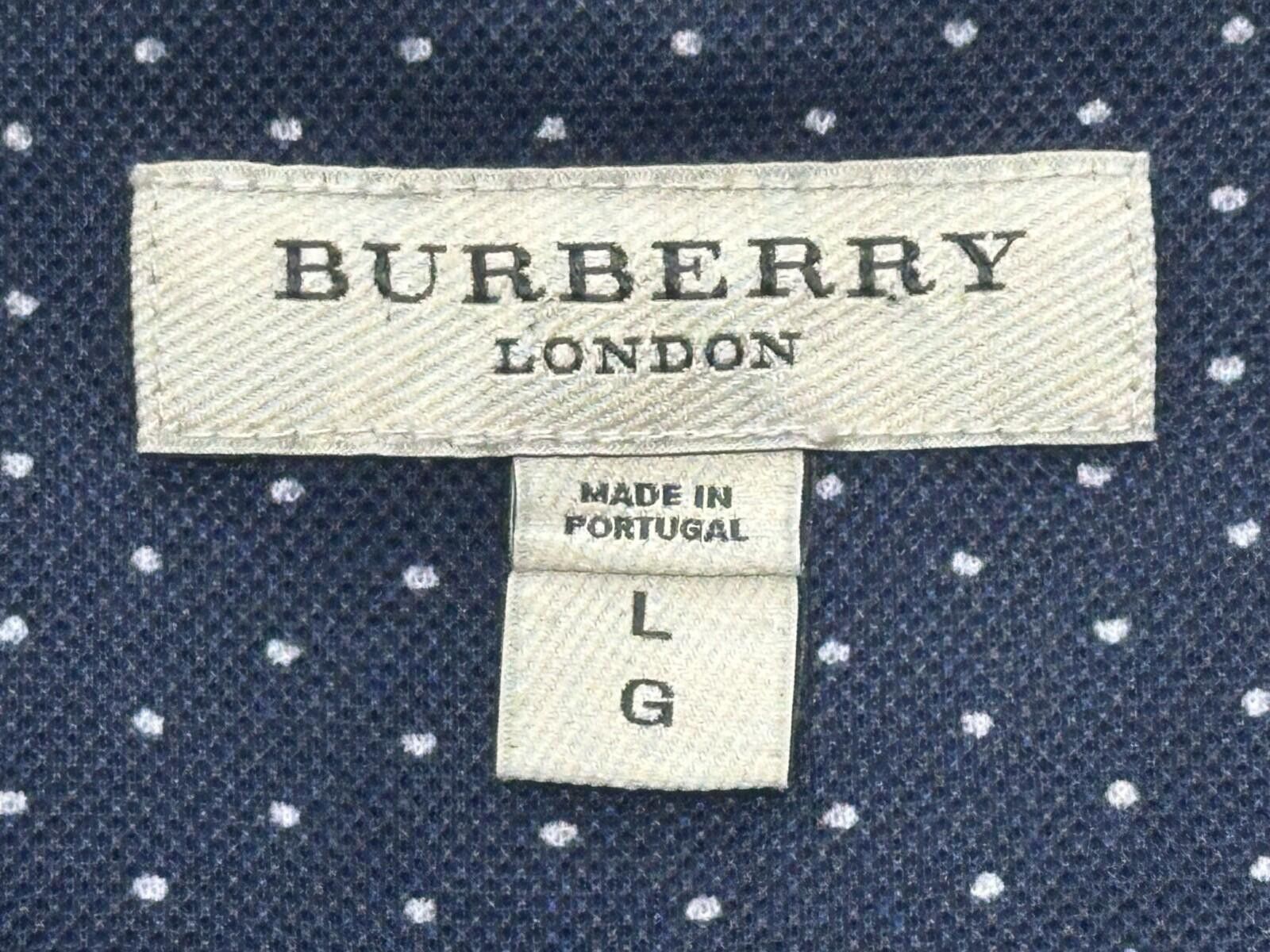 Burberry Burberry 1/4 Button Short Sleeve Polo Shirt Blue Youth L Size US L / EU 52-54 / 3 - 6 Thumbnail