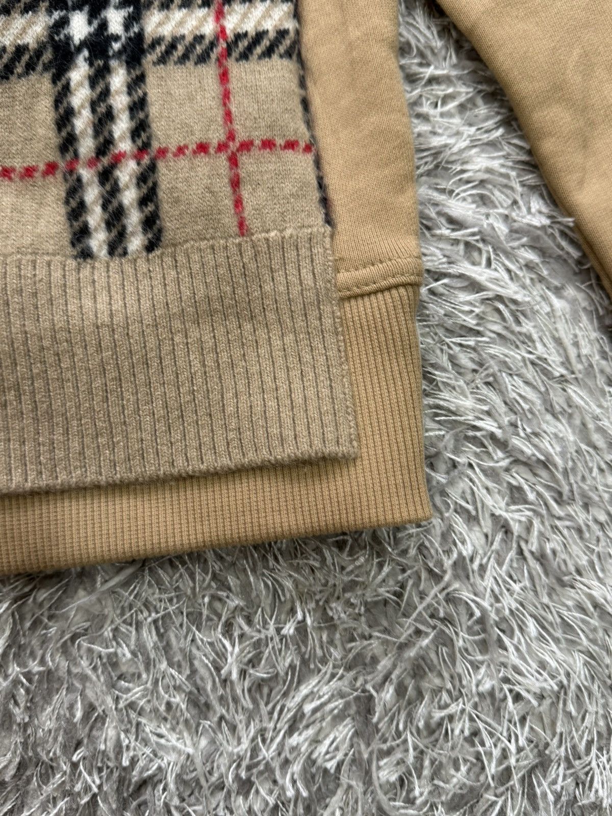 Burberry Burberry Monogram Motif Check Panel Sweatshirt Size US M / EU 48-50 / 2 - 3 Thumbnail