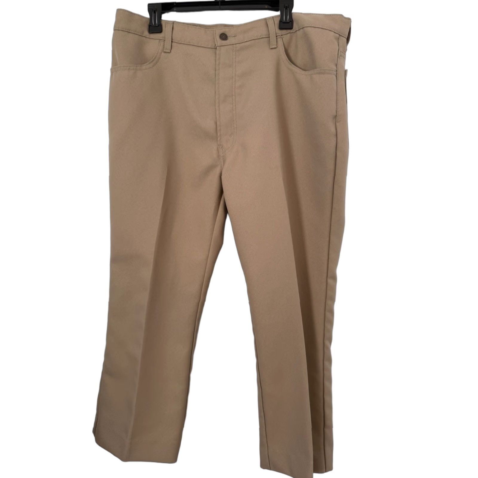 Levi's VINTAGE Levi's Pants Bootcut 5-Pocket 40x30 Beige Polyester Mexico 80s 90s Men Regular Casual Formal Workwear Shoes Not Included Size US 40 / EU 56 - 1 Thumbnail