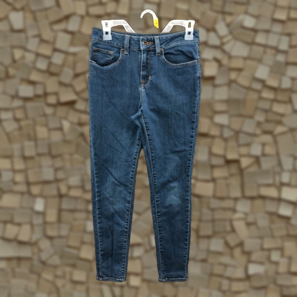 Vintage LL Bean Classic Fit Skinny Jeans Size 2P Petite Womens Dark Wash Blue Denim Jeans Size 26" / US 2 / IT 38 - 1 Thumbnail