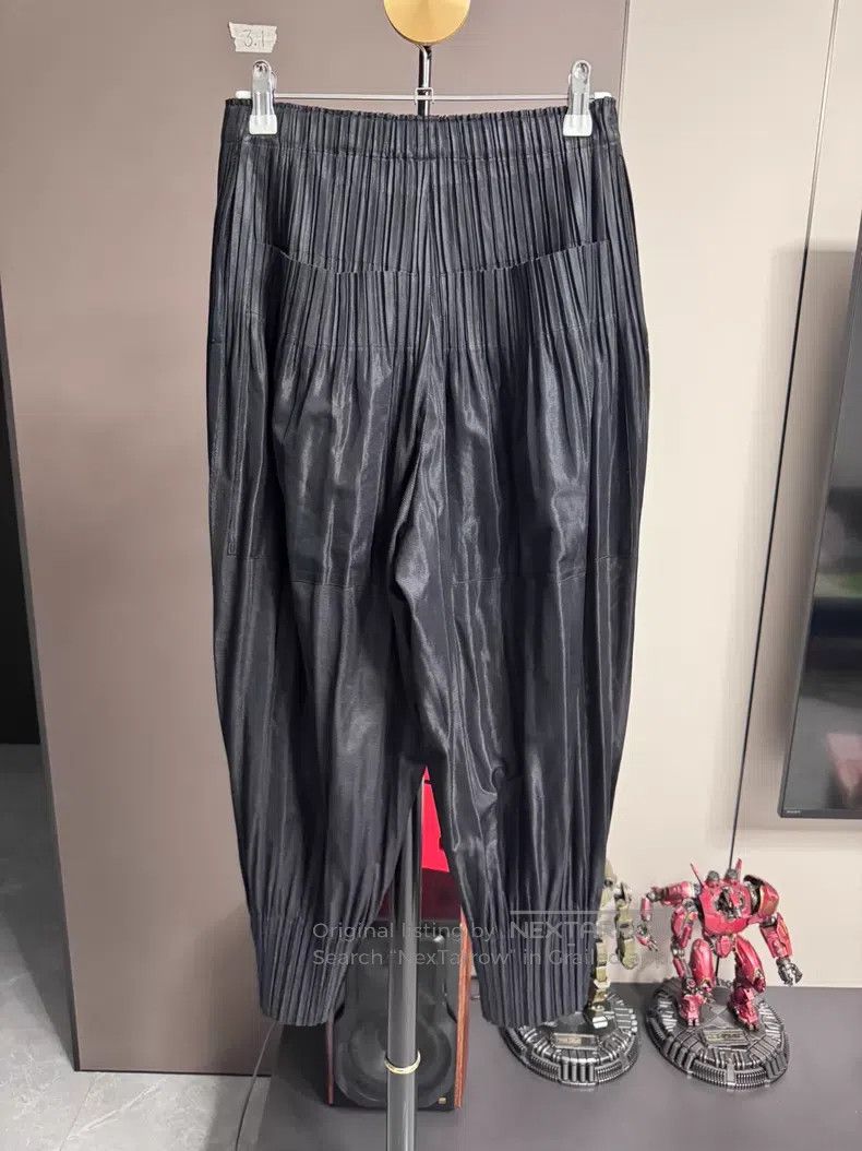 Issey Miyake Issey Miyake size:3 Black Pants Size 22" - 2 Thumbnail