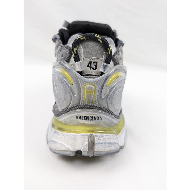 Balenciaga o1rshd1 Runner Mesh/Rubber/W Sneakers DK Grey/Yel/White Size US 10 / EU 43 - 7 Thumbnail