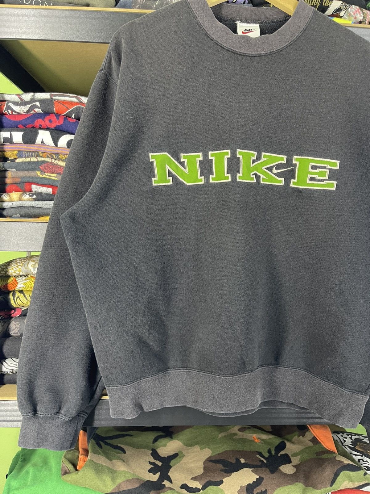 Nike Vintage 90's Nike Embroidered Spell-out Logo Sweatshirt Size US XL / EU 56 / 4 - 2 Thumbnail