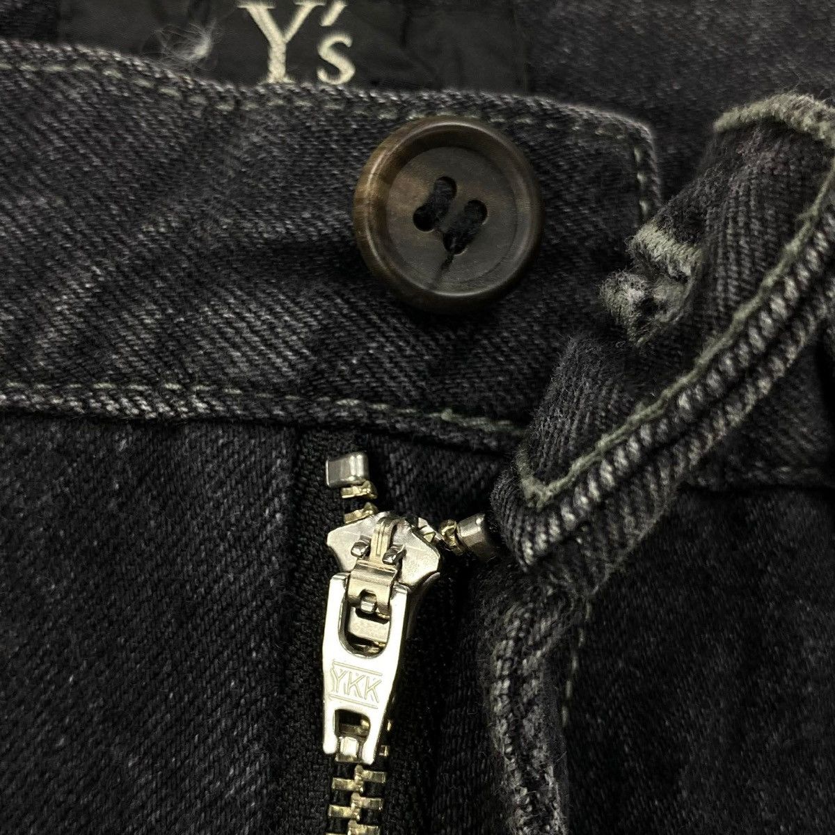 Y's Envelope Patch Pocket Wool Blend Jeans Size US 33 - 3 Thumbnail