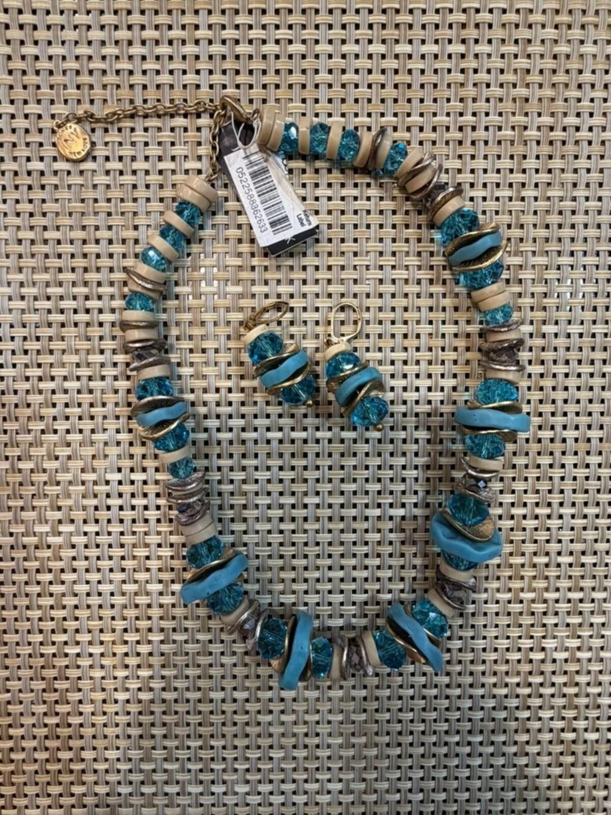 Jones New York JONES NY, JNY, Necklace & Earring Set, Gold Tone Chain Beads Size ONE SIZE - 5 Thumbnail