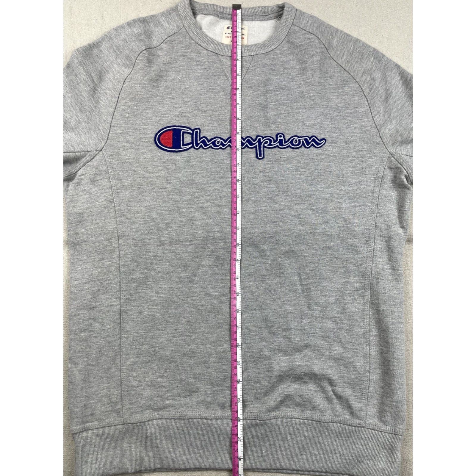 Champion Champion Mens Sz Medium Crewneck Sweatshirt Gray Script Spell Out Collegiate Crewneck Sweatshirt Men Gray Collegiate Athletic Sweatshirt B10 Size US M / EU 48-50 / 2 - 6 Thumbnail