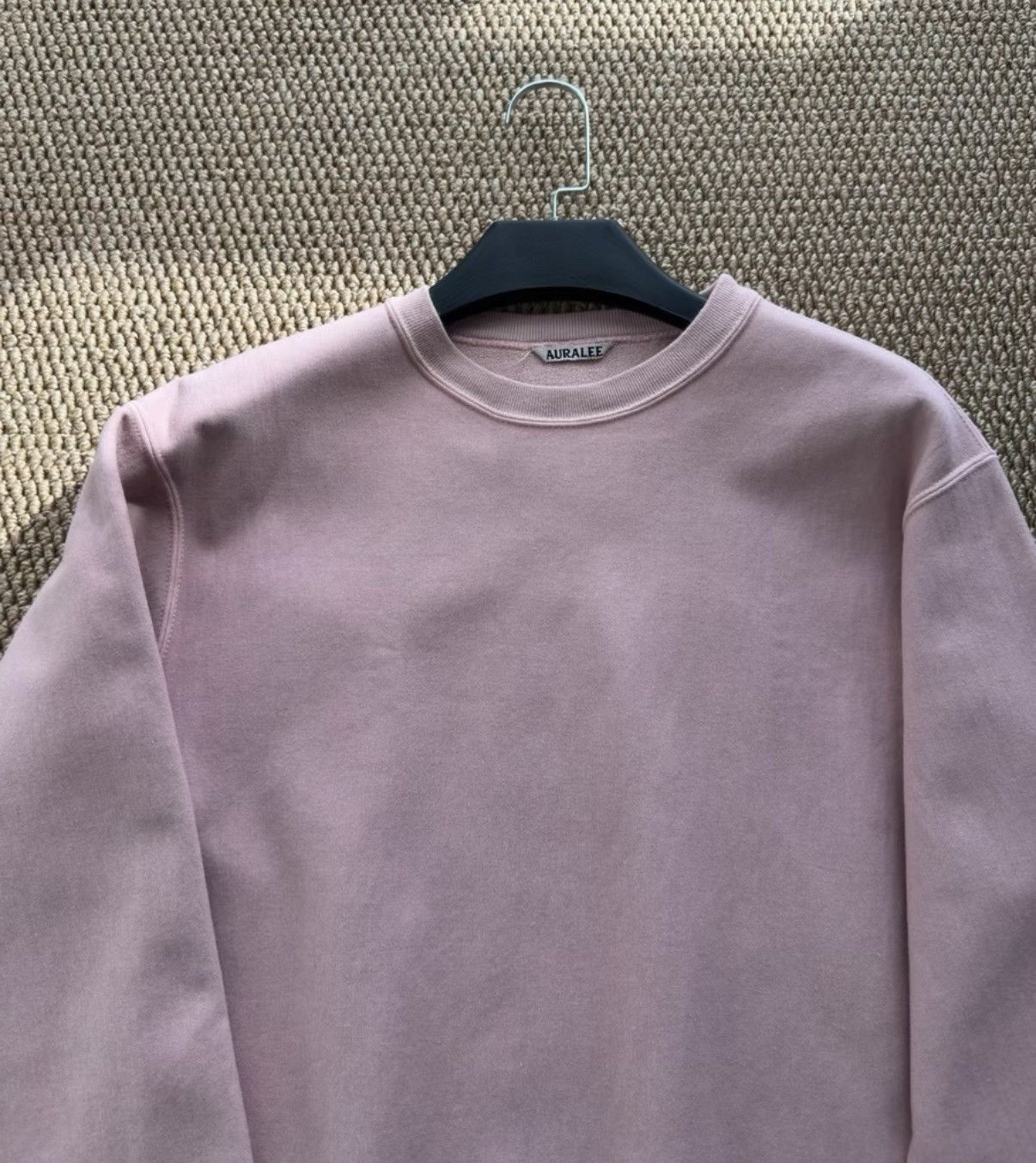 Auralee AURALEE Light Pink Flared Sleeve Crew Neck Sweatshirt K23 Size US S / EU 44-46 / 1 - 4 Thumbnail