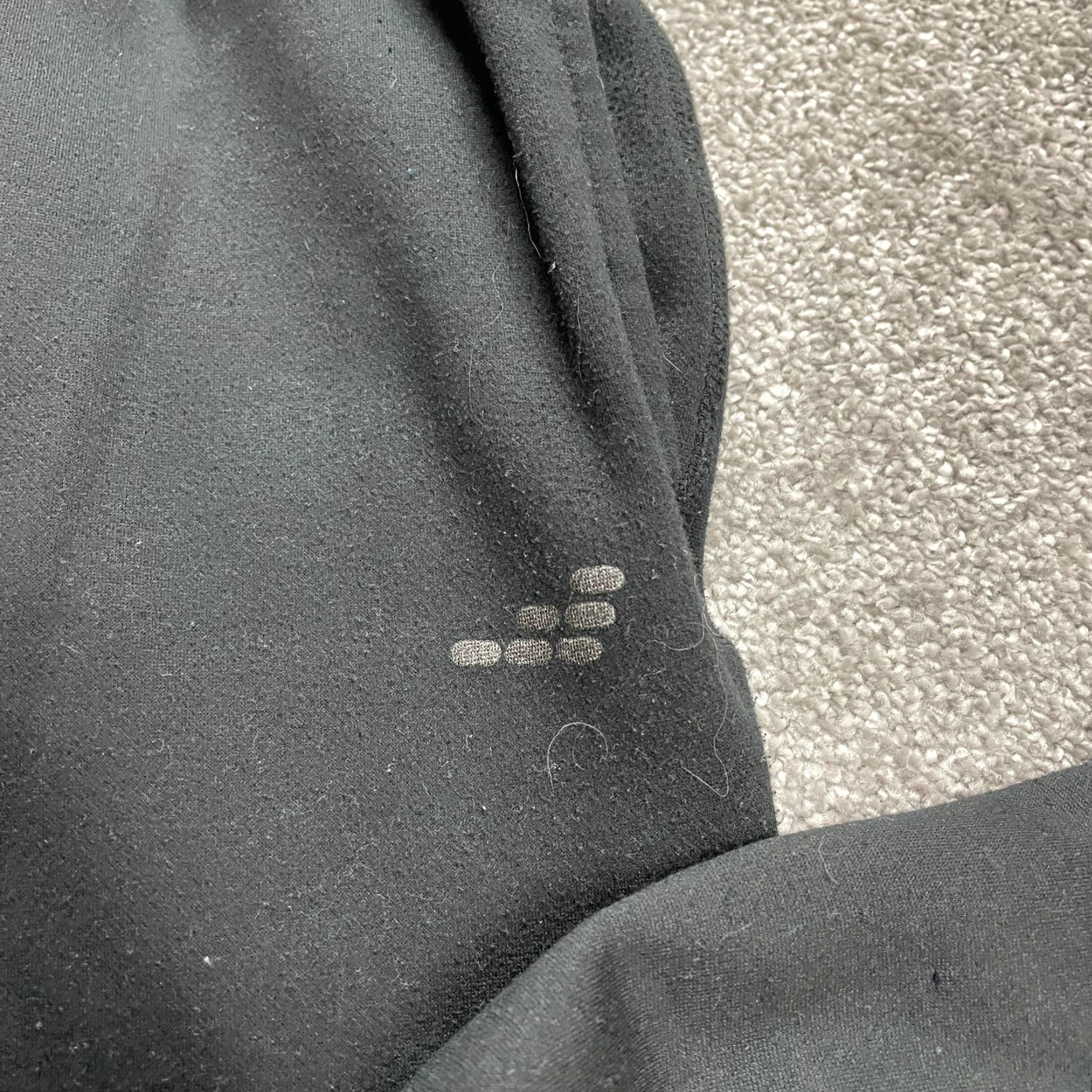 Vintage BCG Sweatpants Mens XL Black Elastic Waist Knit 100% Polyester Regular Inseam 29in Straight Leg Activewear Casual Elastic Waist Size US 36 / EU 52 - 4 Thumbnail