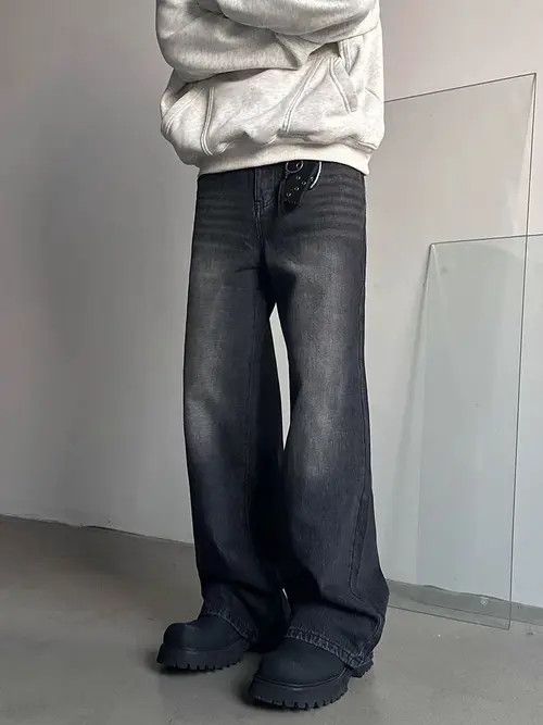 VIBE Washed vintage baggy Y2K street jeans Size US 30 / EU 46 - 1 Thumbnail