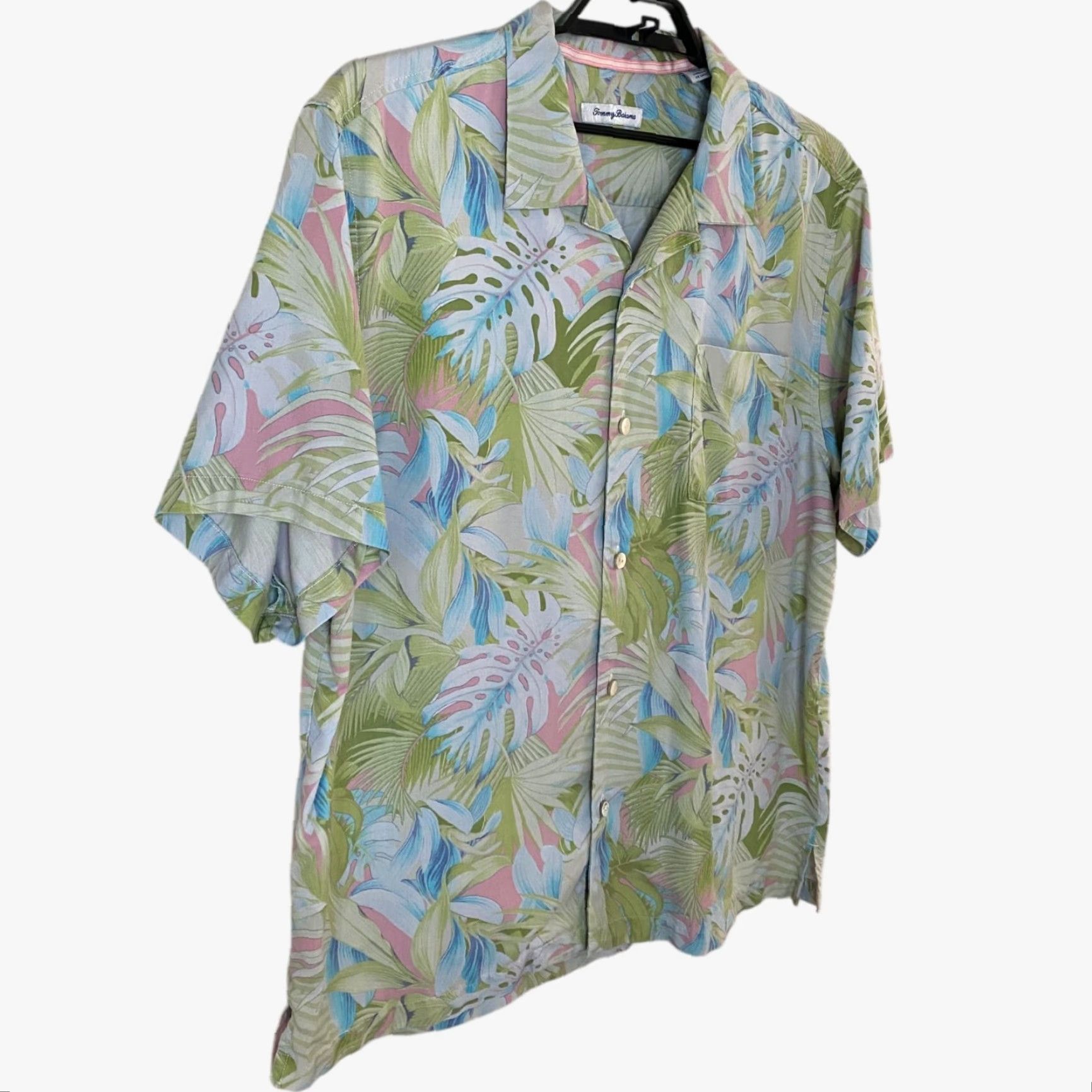 Tommy Bahama Tommy Bahama Camp Shirt XL Men's Short-Sleeve Button-Up Hawaiian Floral Tropic Silk Camp Shirt Size US XL / EU 56 / 4 - 3 Thumbnail